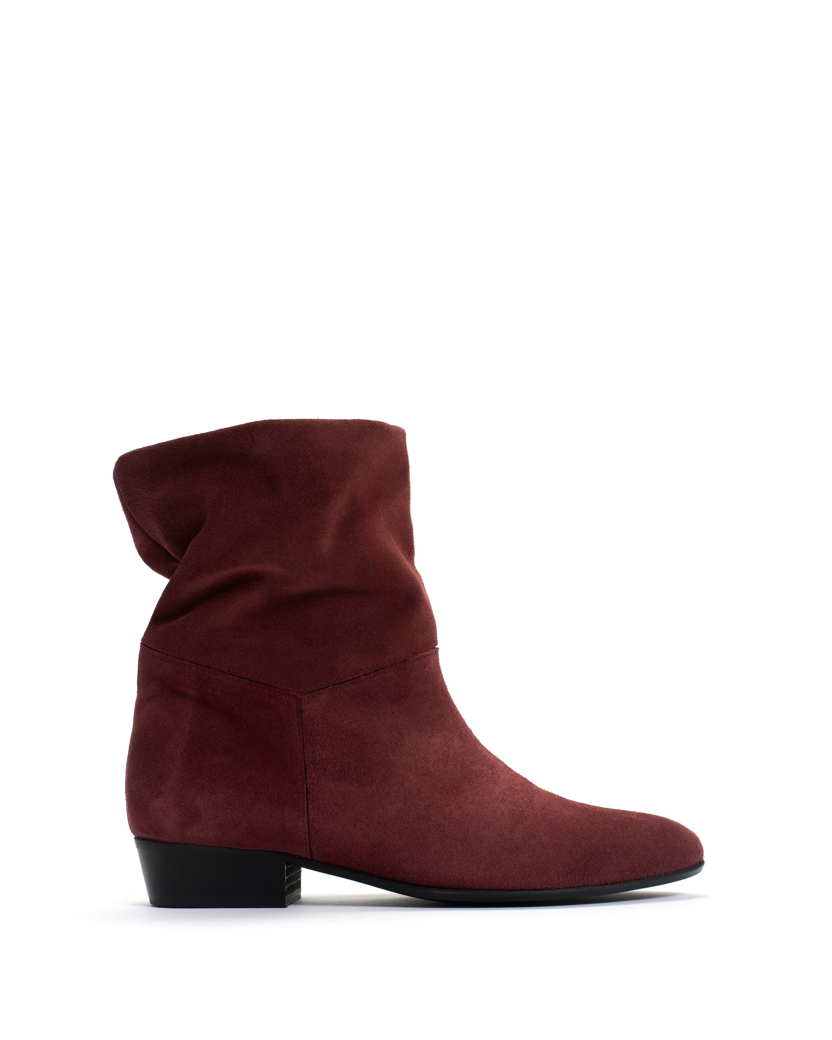 Jassi 20 Calf suede & sleek leather Pomegranate