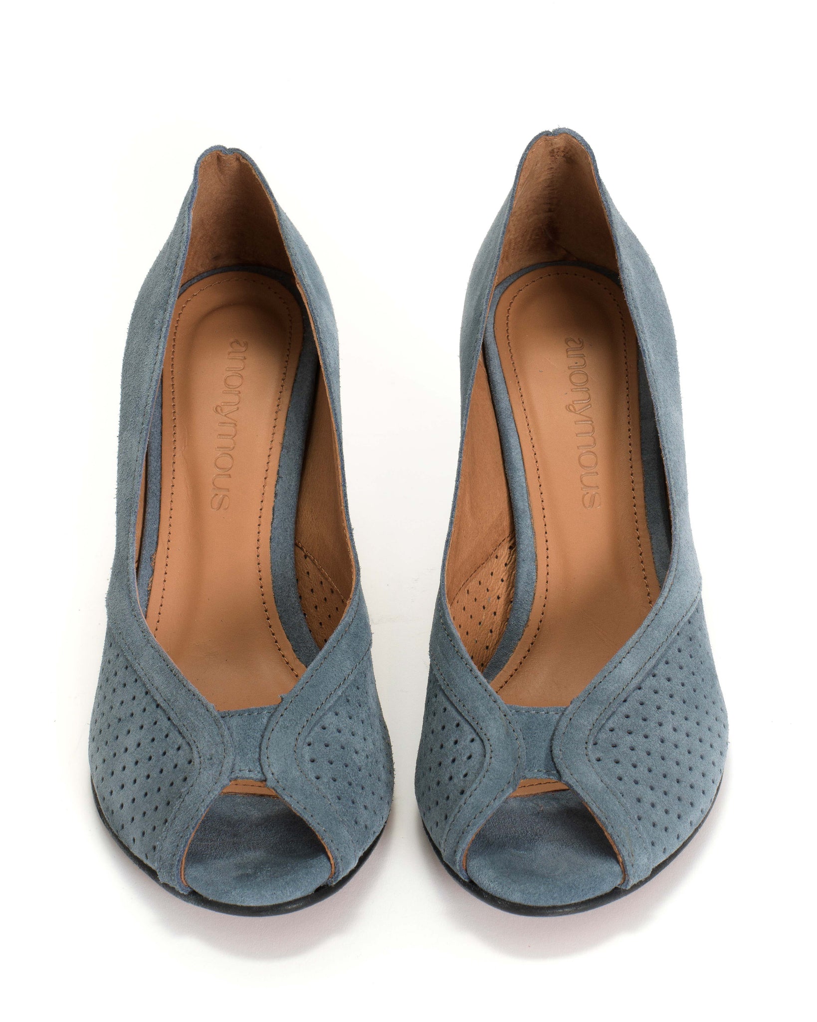 Alania Calf Suede Denim Blue - Anonymous Copenhagen