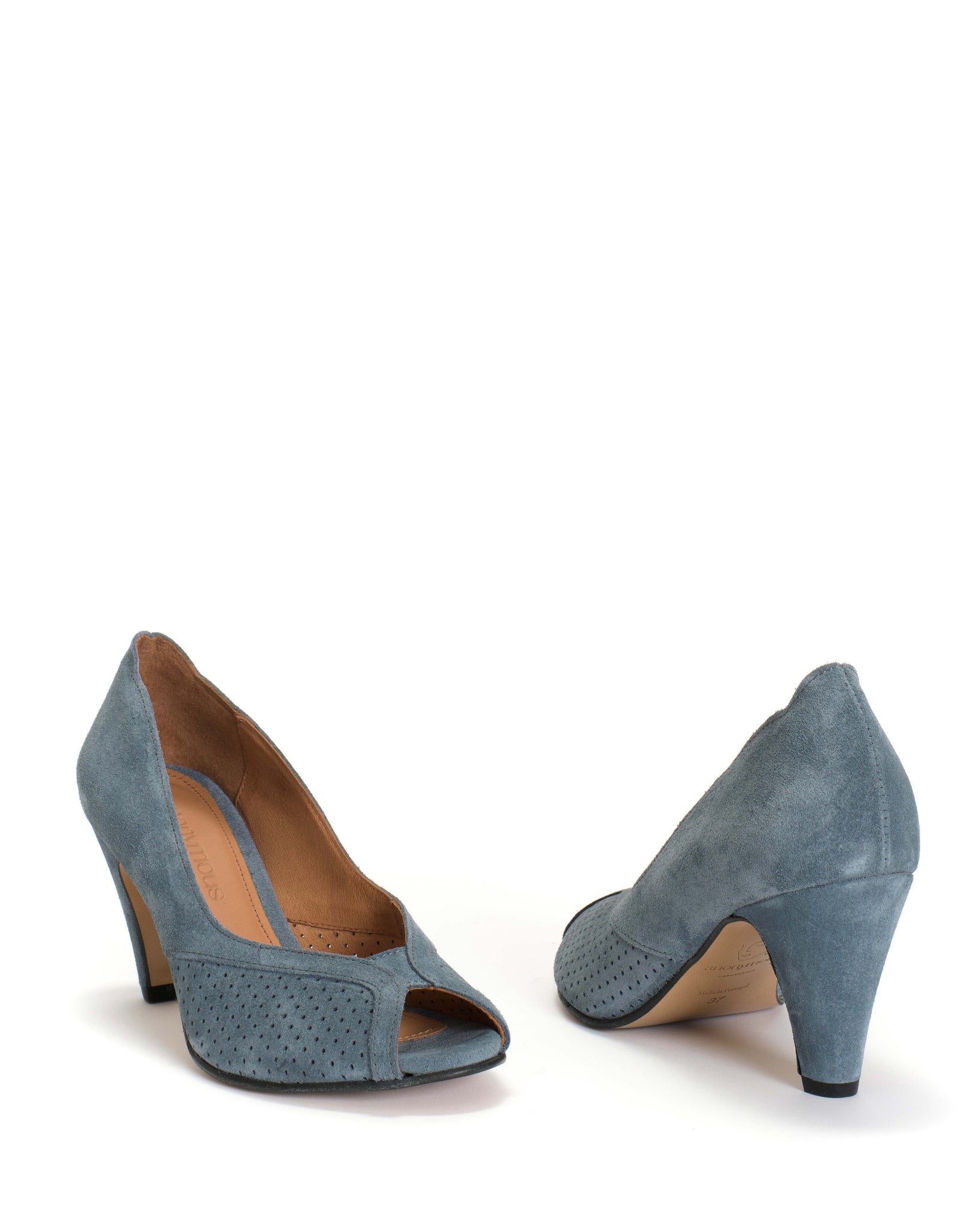 Alania Calf Suede Denim Blue - Anonymous Copenhagen