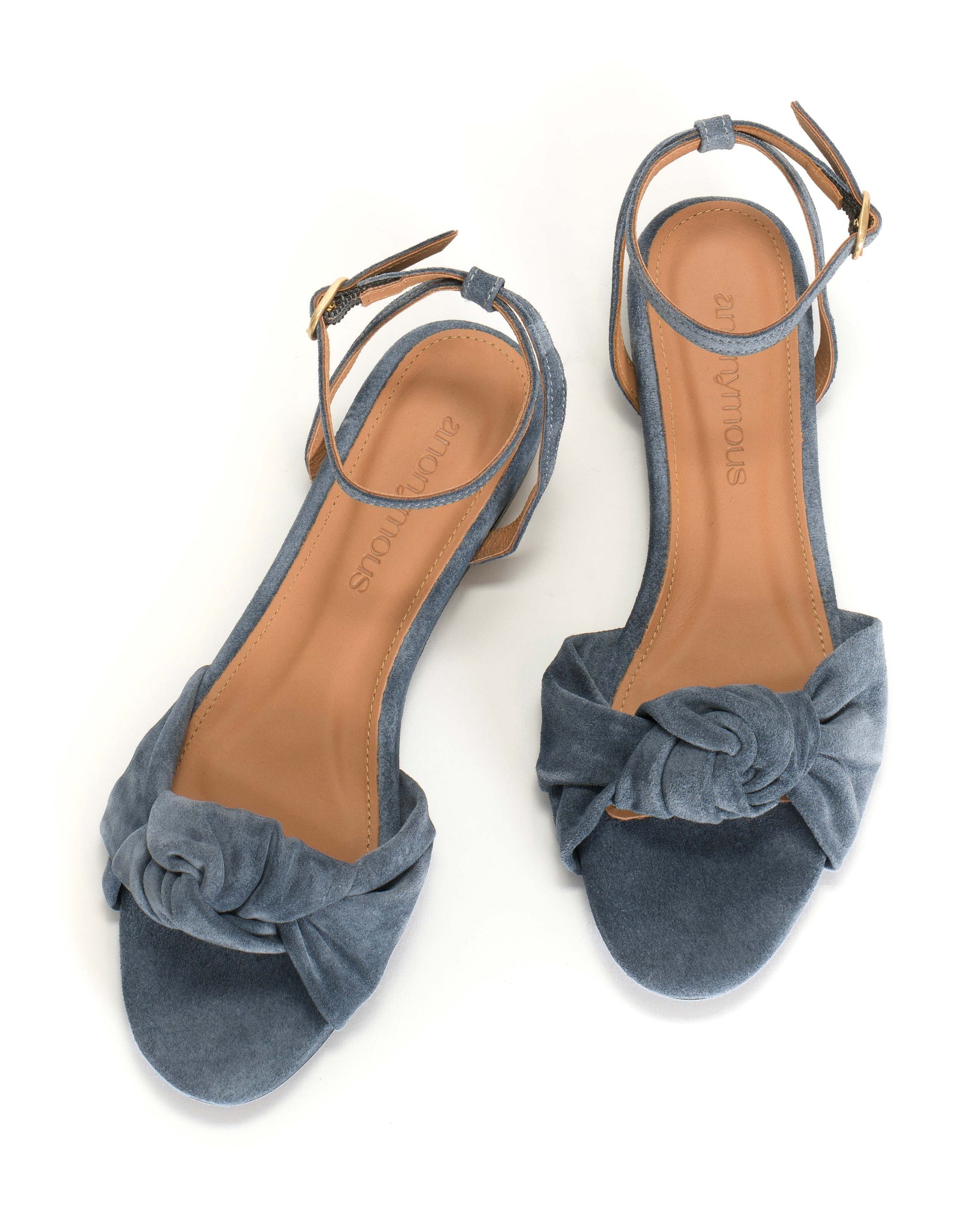 Aliza 10 Calf Suede Denim Blue - Anonymous Copenhagen