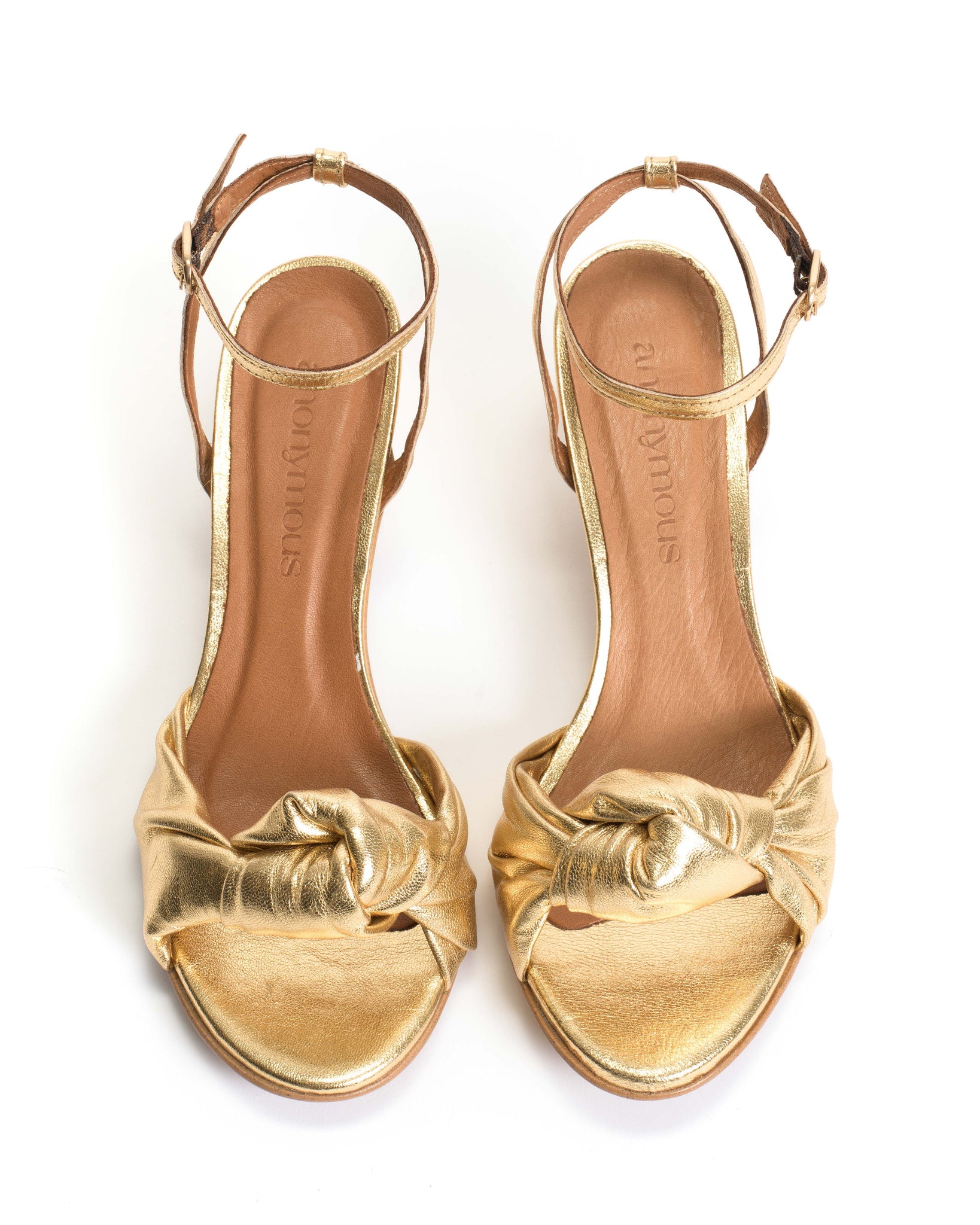 Aliza 50 stiletto Metallic Goat Gold