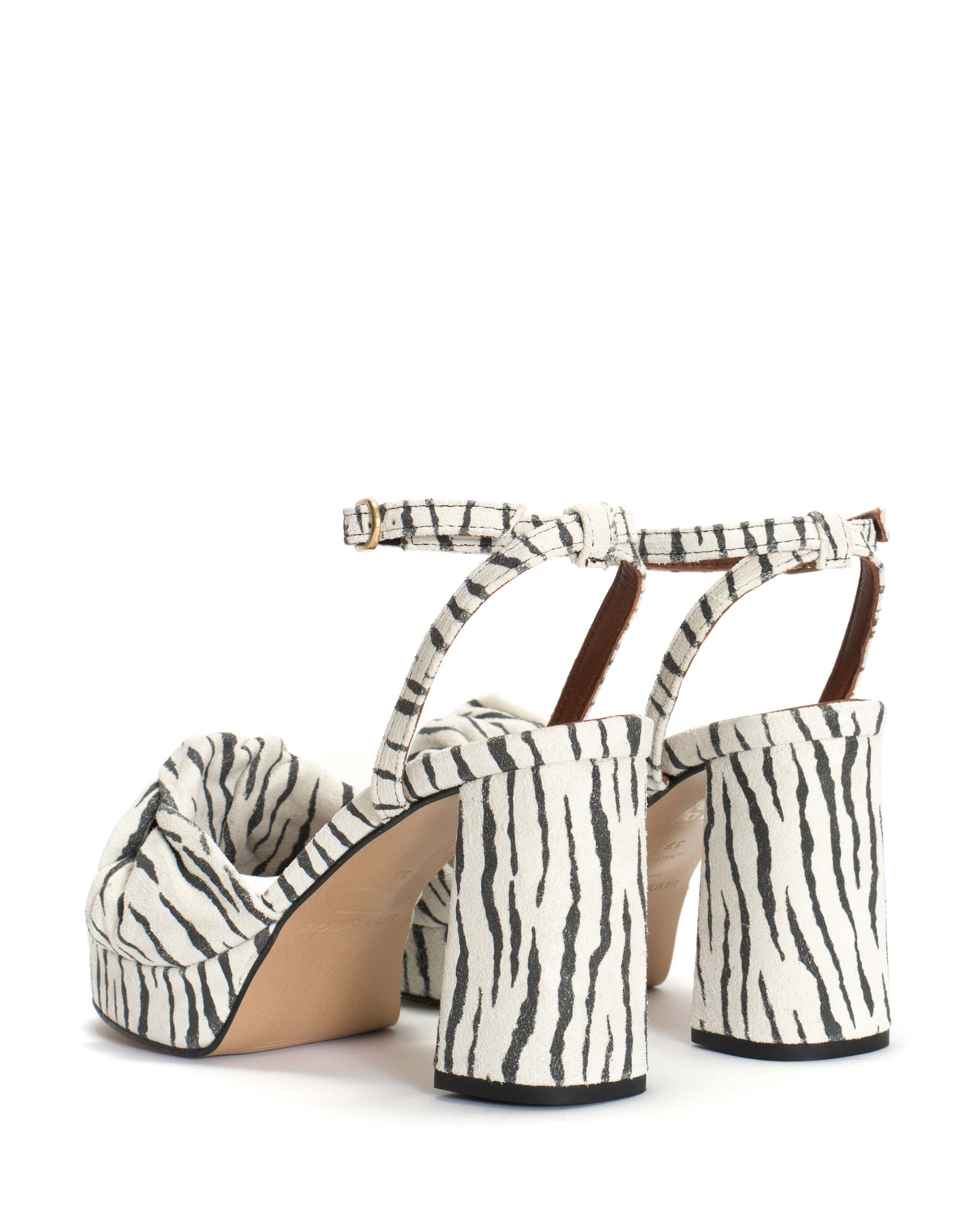 Aliza 85 platform Calf suede print Zebra - Anonymous Copenhagen