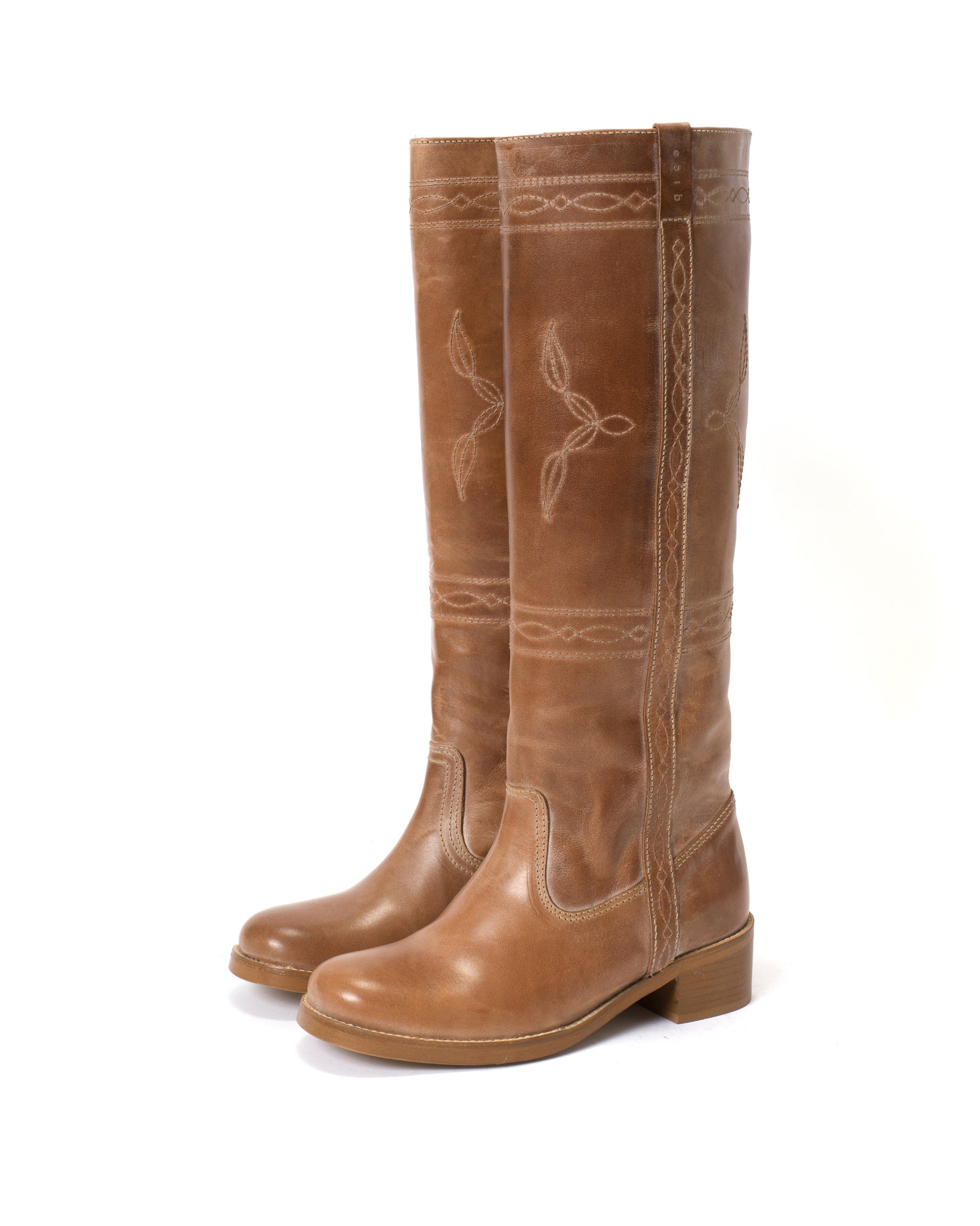 Dico Ann Western stitch Escovado Dark tan