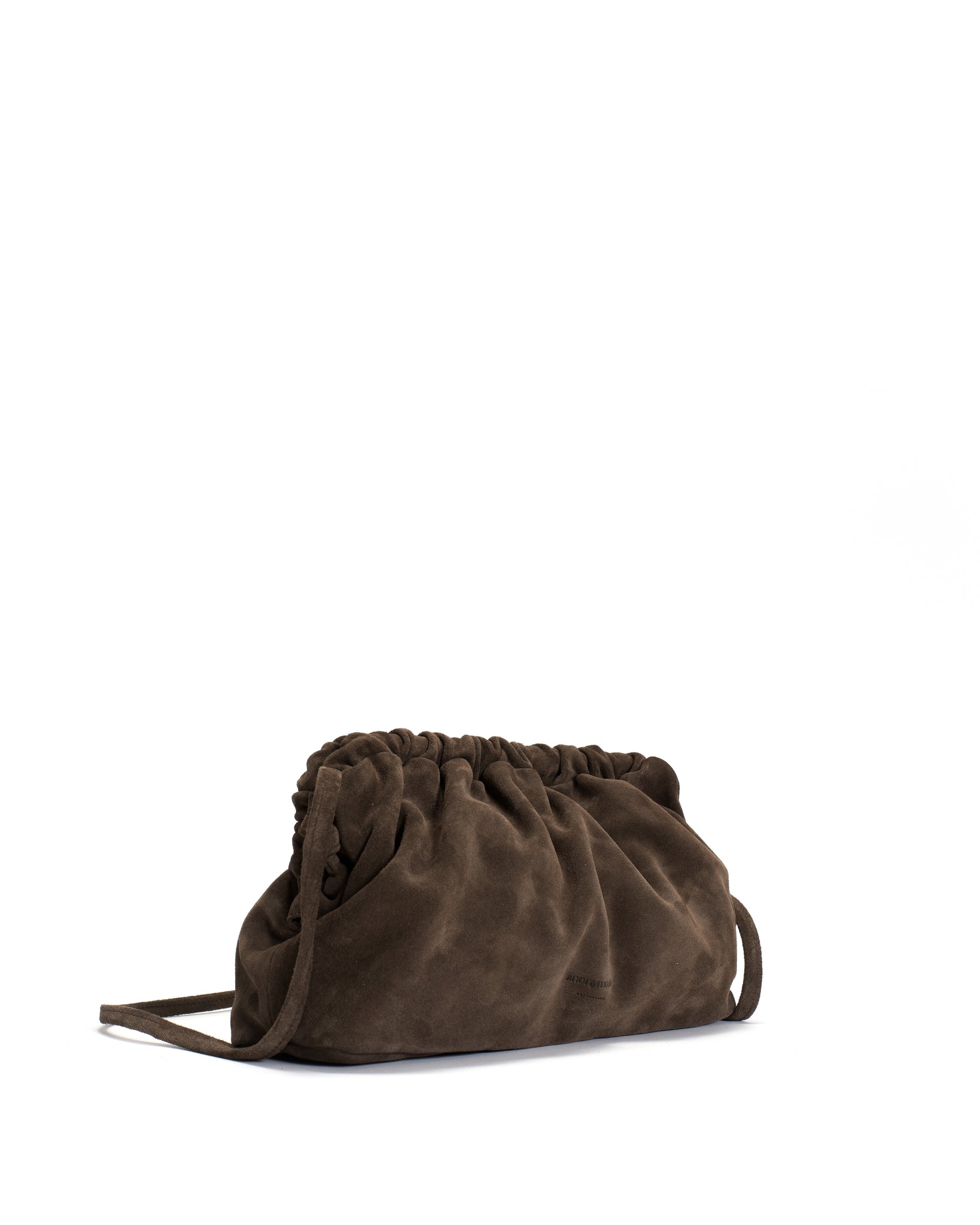 Hally grand cloud bag Calf suede Coffee brown - Anonymous Copenhagen