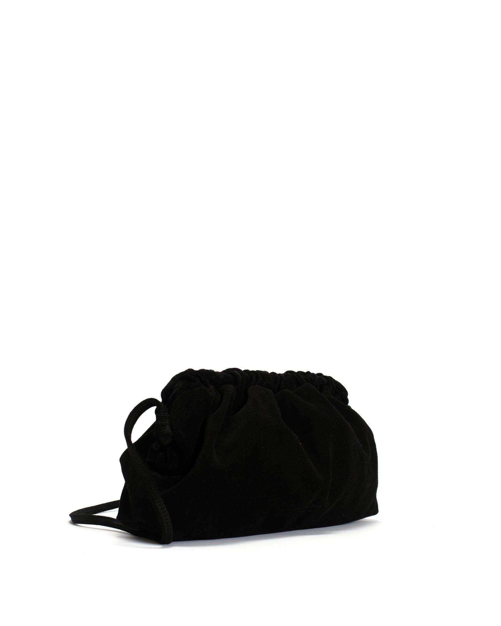 Hally grand cloud bag Calf suede Black - Anonymous Copenhagen