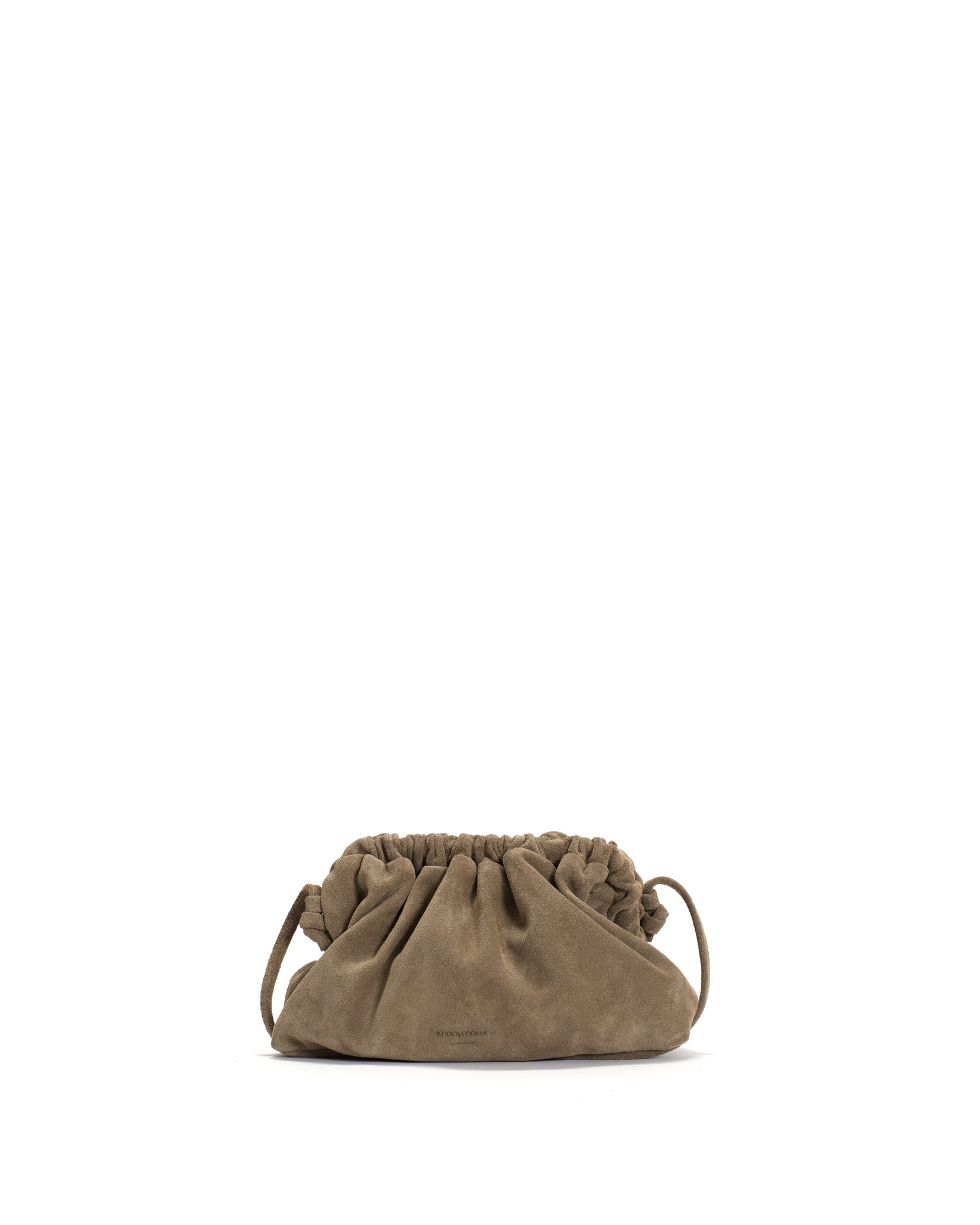 Hally petite cloud bag Calf suede Mushroom - Anonymous Copenhagen