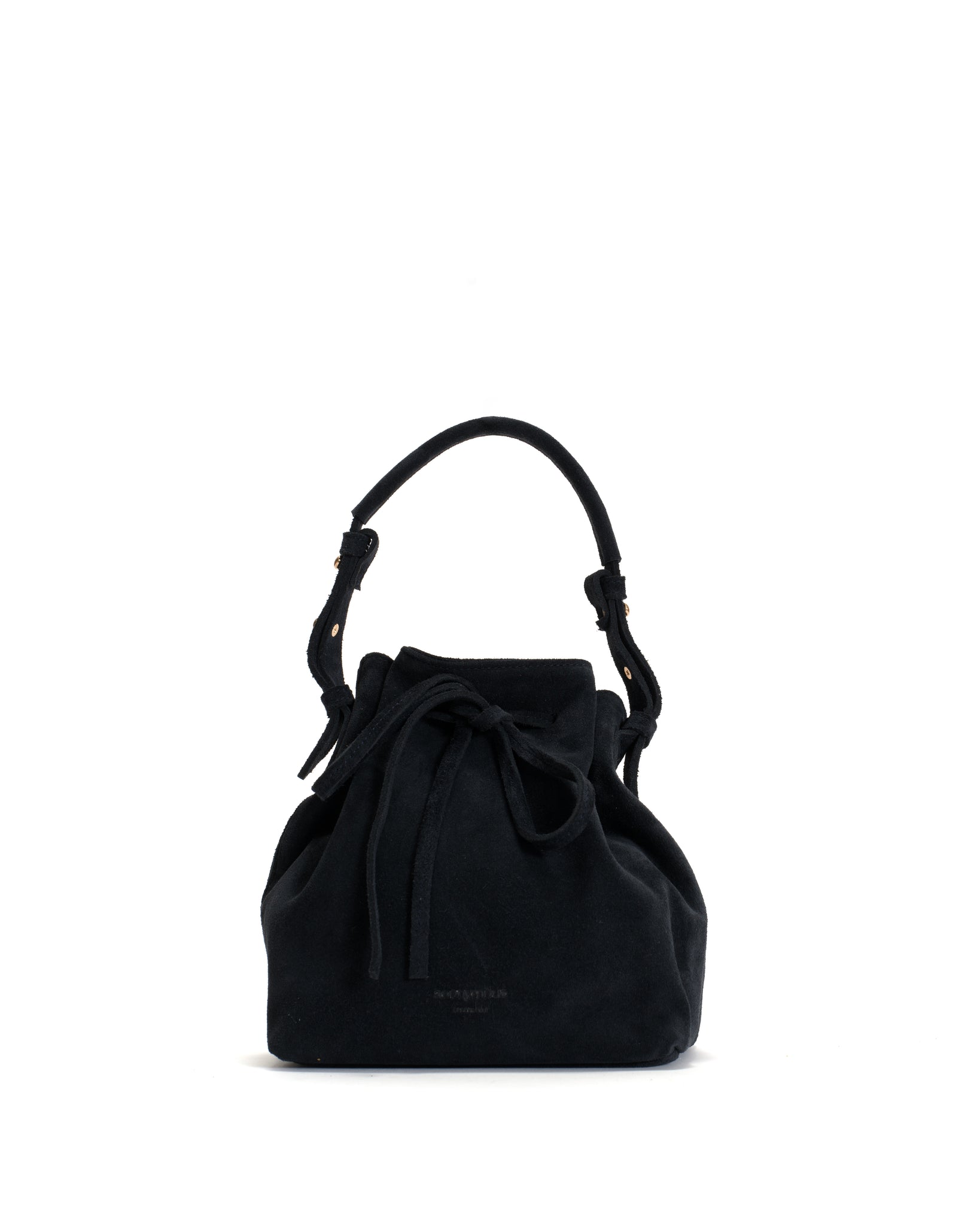 Kacey petite bucket bag Calf suede Dark blue - Anonymous Copenhagen