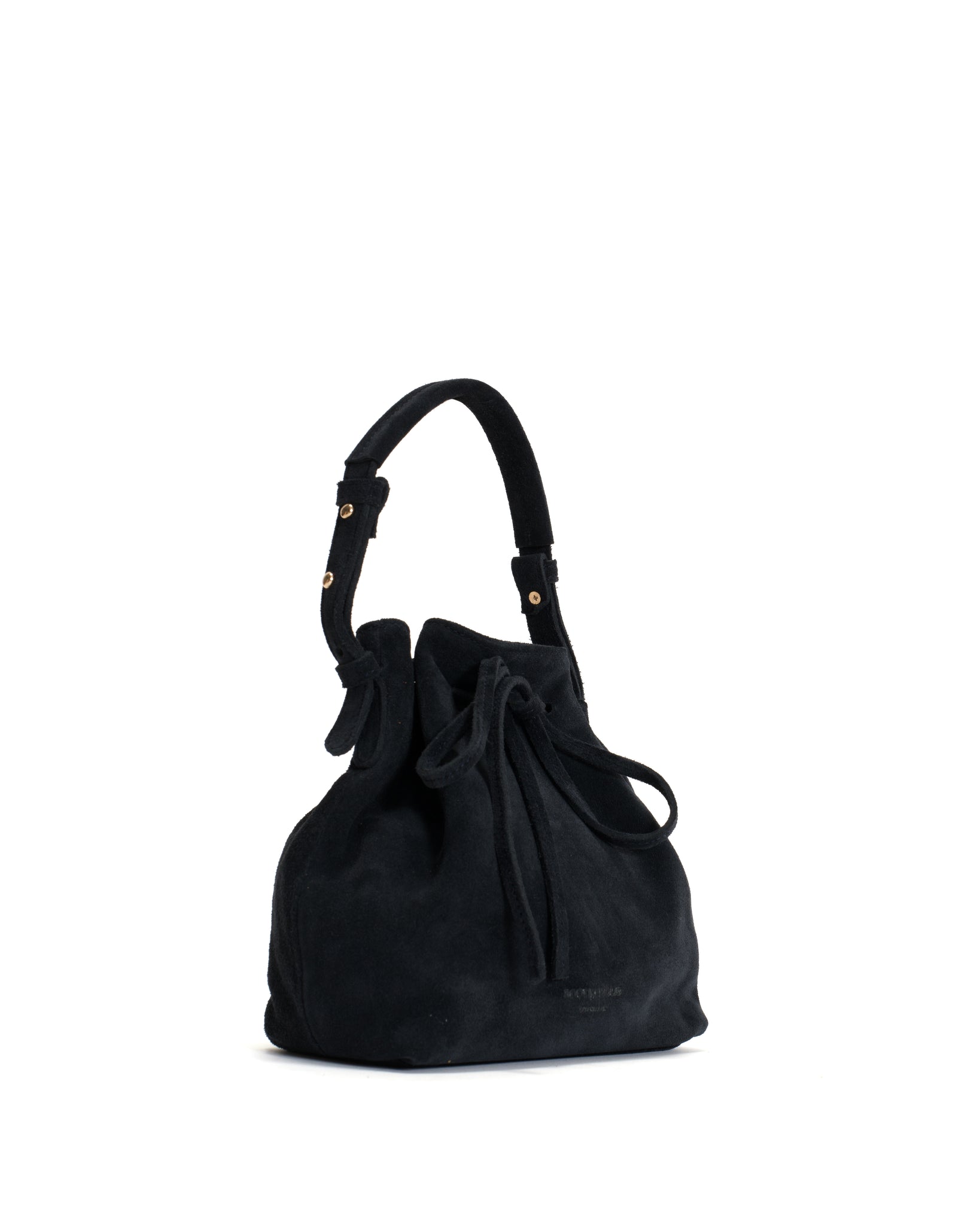 Kacey petite bucket bag Calf suede Dark blue - Anonymous Copenhagen