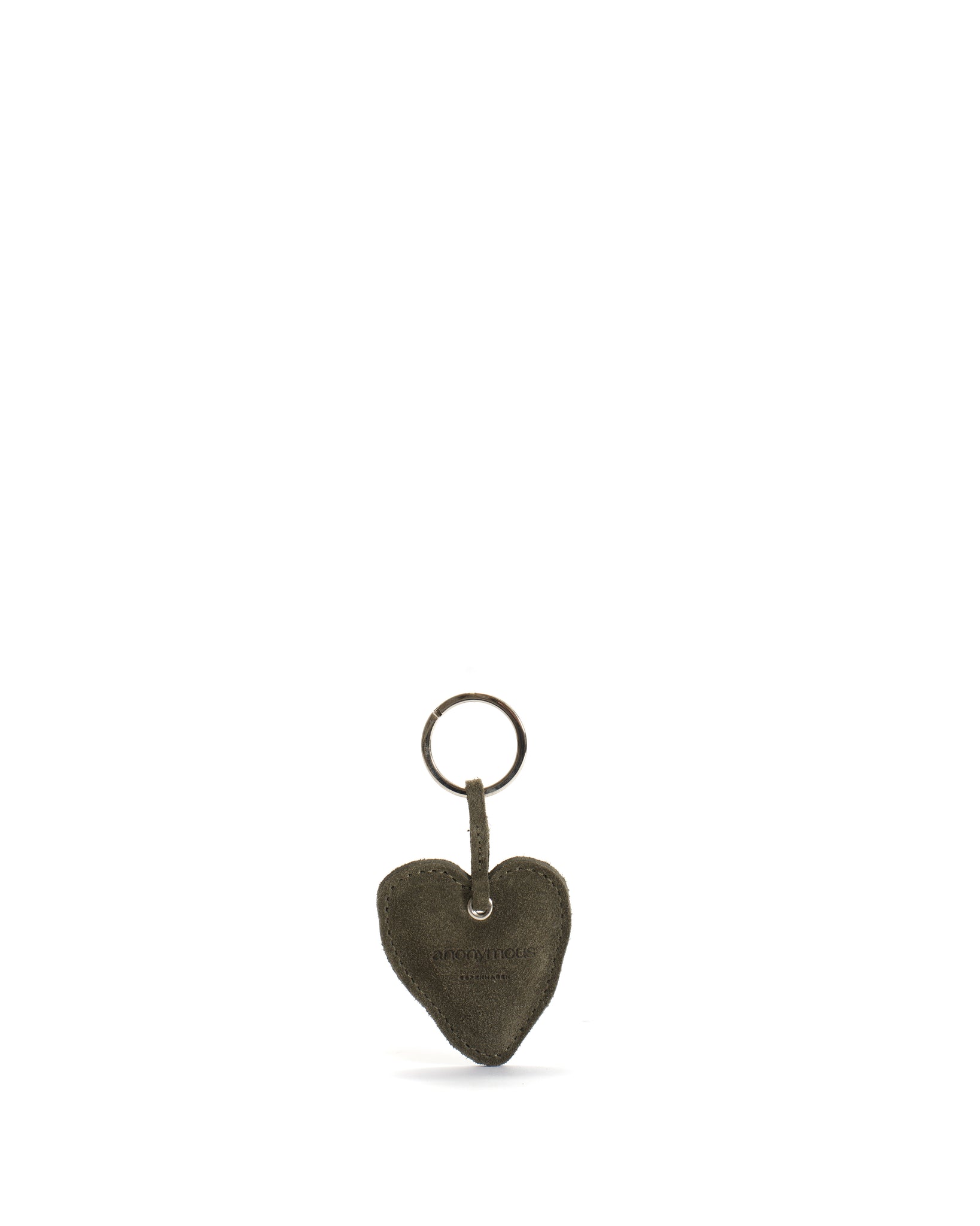 Keyring Calf suede Moss green - Anonymous Copenhagen