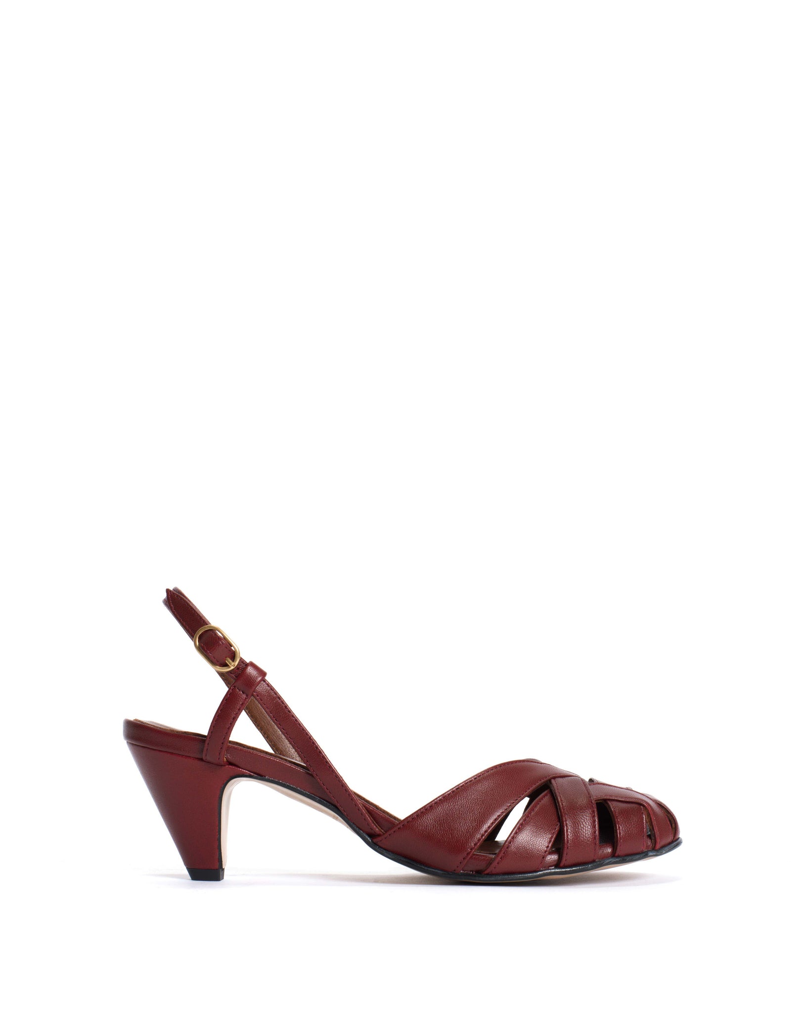 Banie 50 stiletto Calf suede Pomegranate