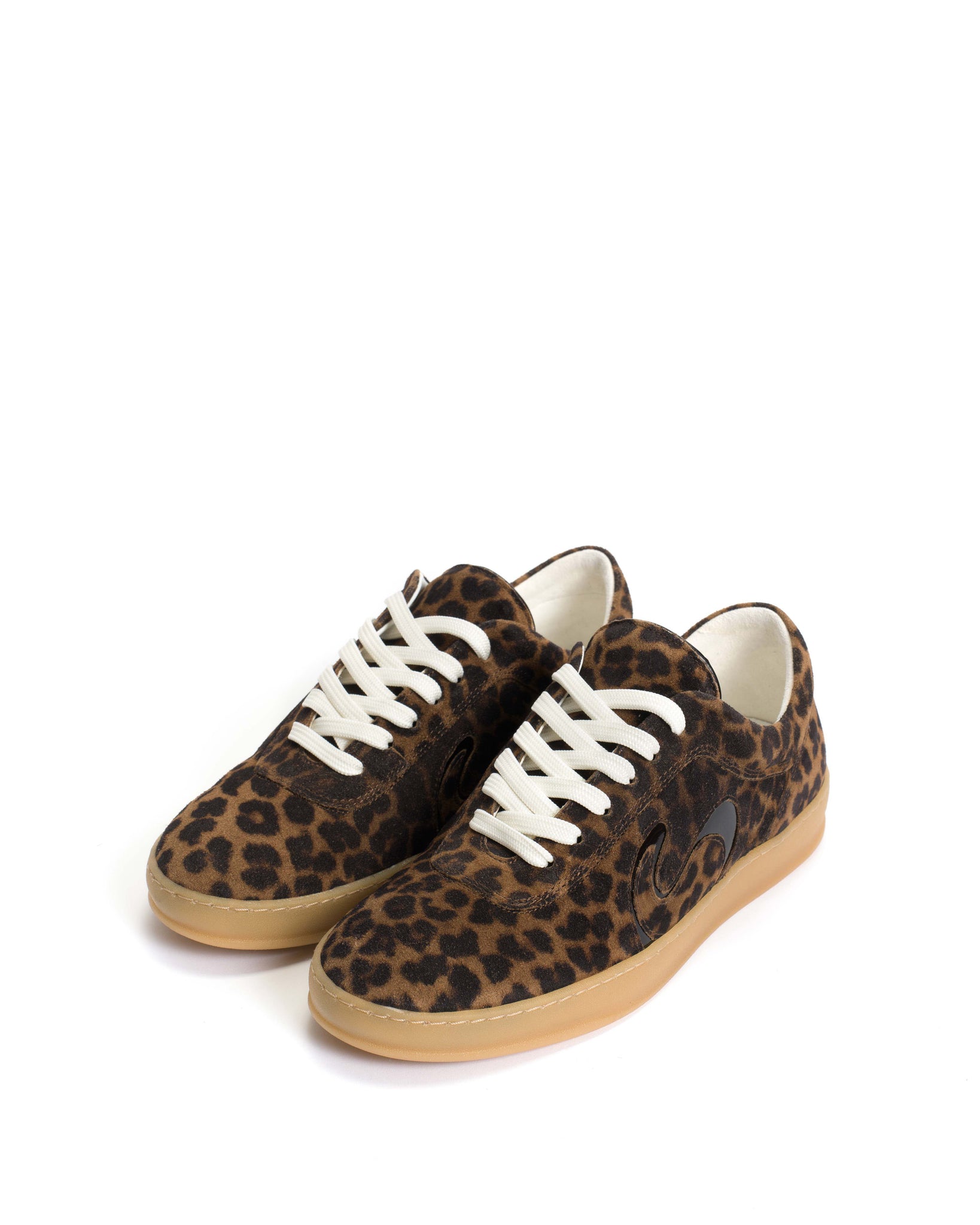 Blaire Calf suede print & polished soft calf Leopard & black