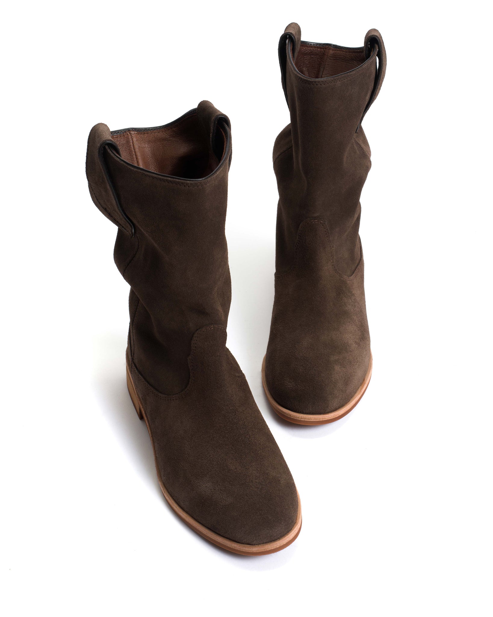 Claudia Calf suede Coffee brown