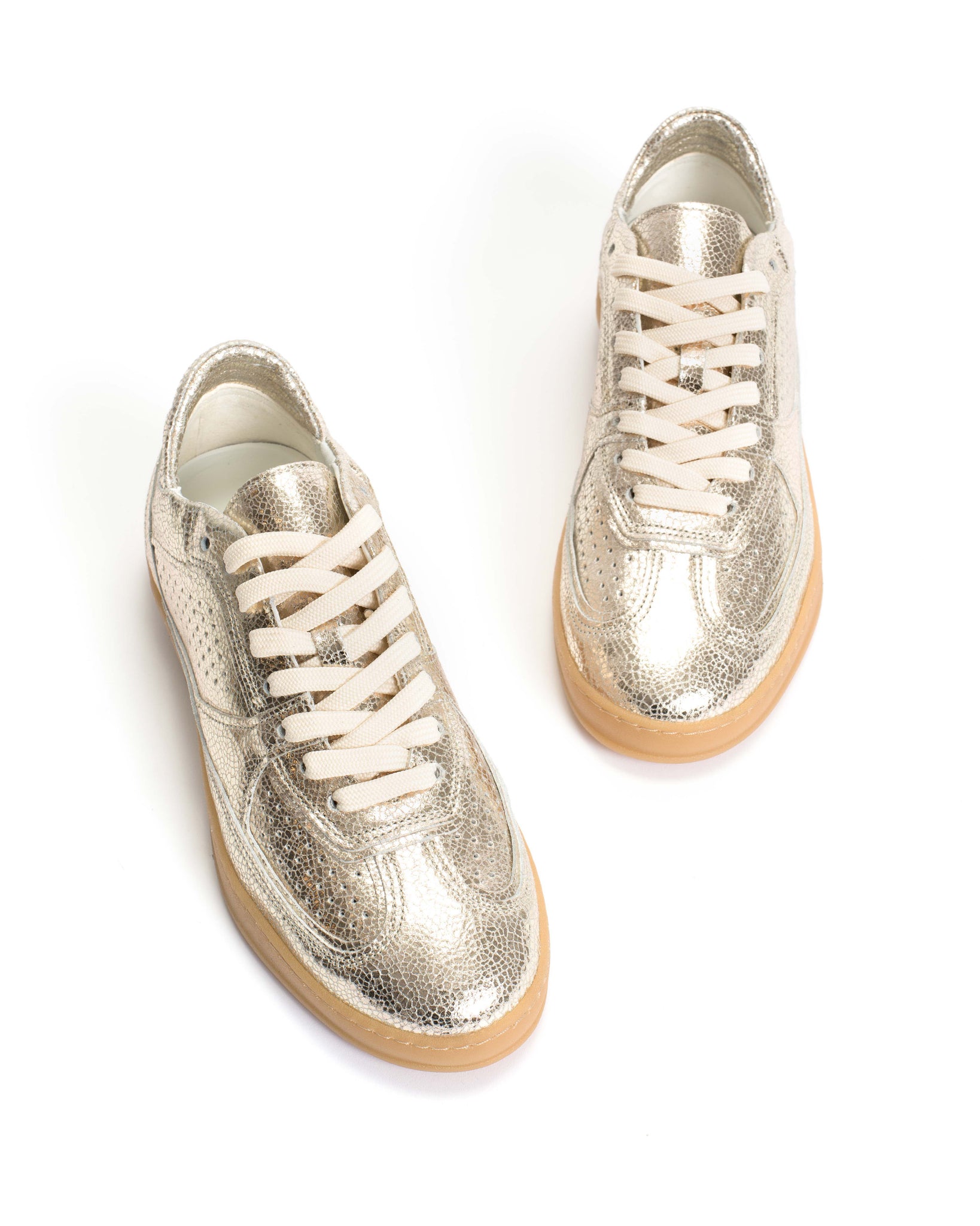 Dabbie Crackled metallic goat Champagne