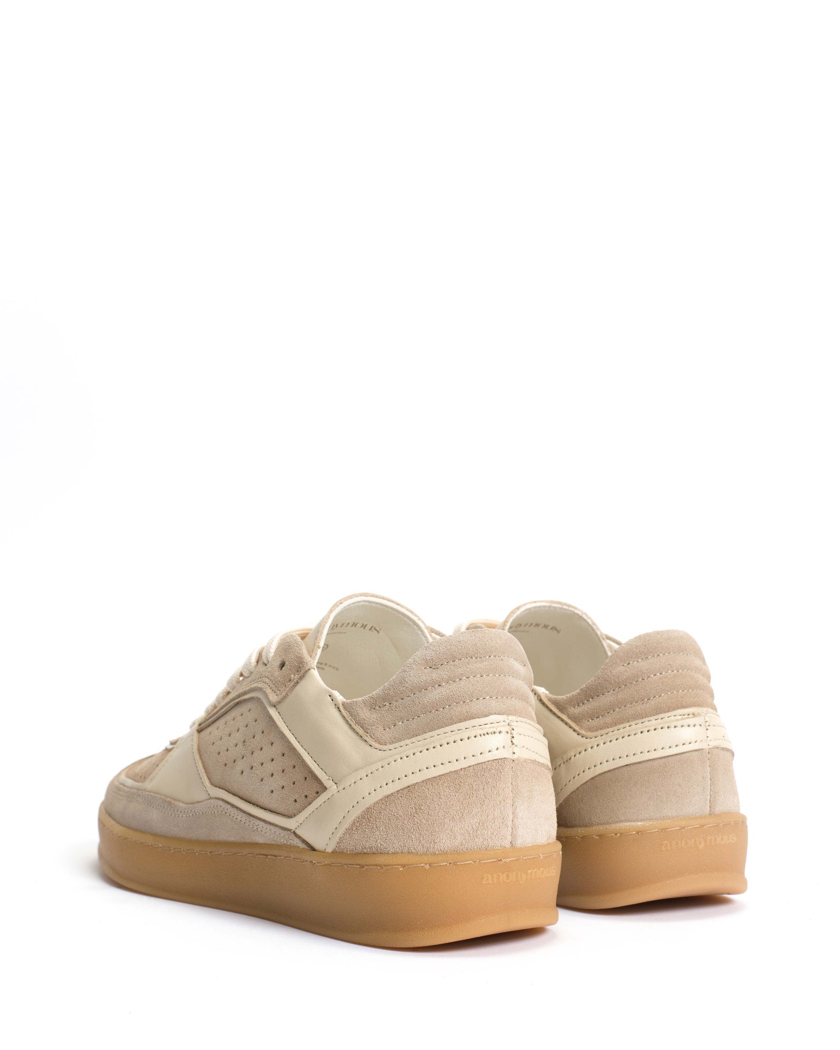 Dabbie Soft calf & suede leather White sand