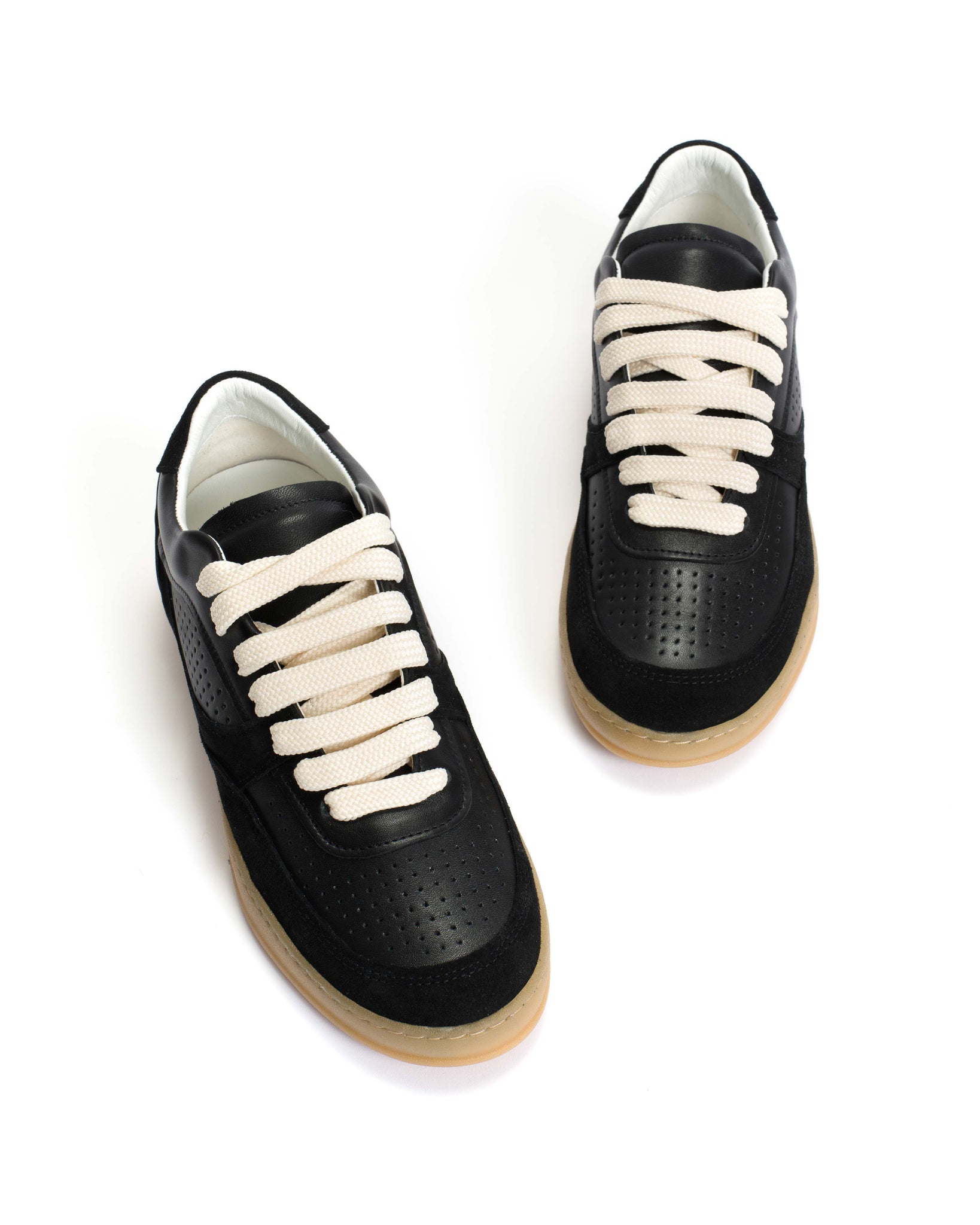 Elevate Soft calf & suede leather Black