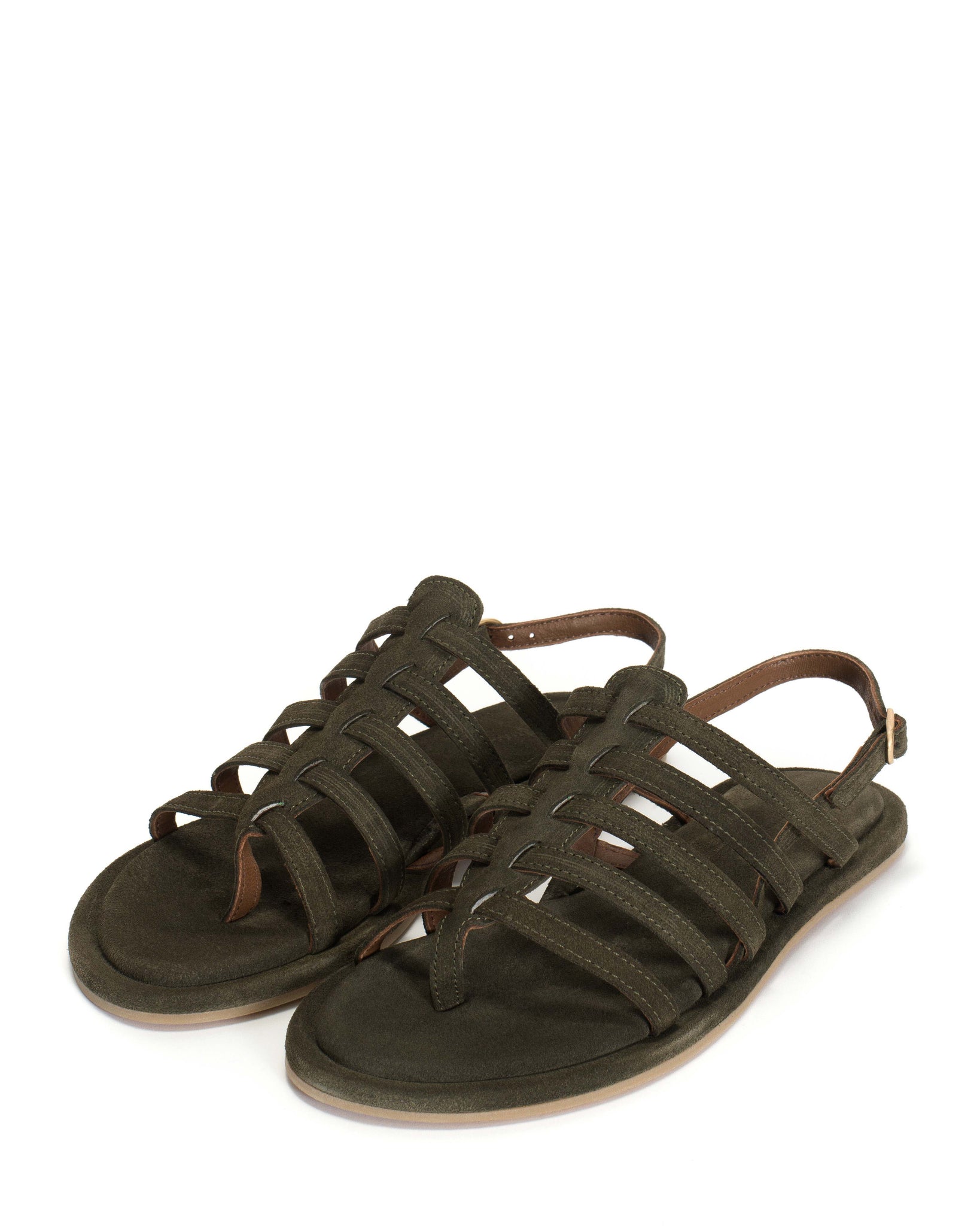 Els 10 covered Calf suede Moss green - Anonymous Copenhagen