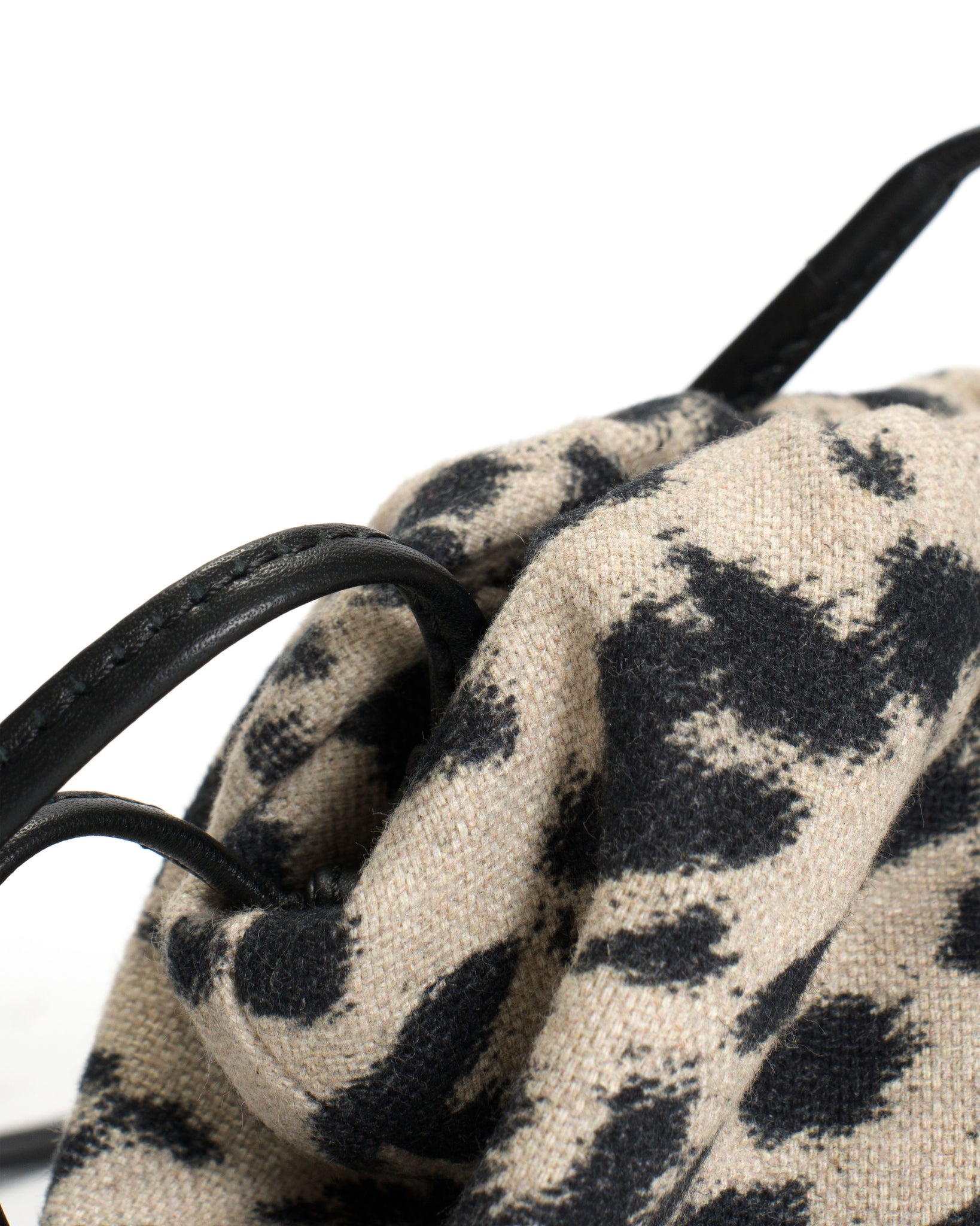 Enuice petite purse Natural cotton-linen Leopard