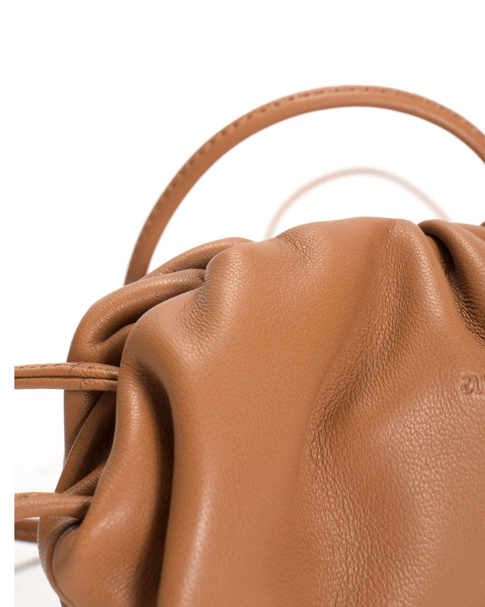 Enuice petite purse Silky lamb Caramel