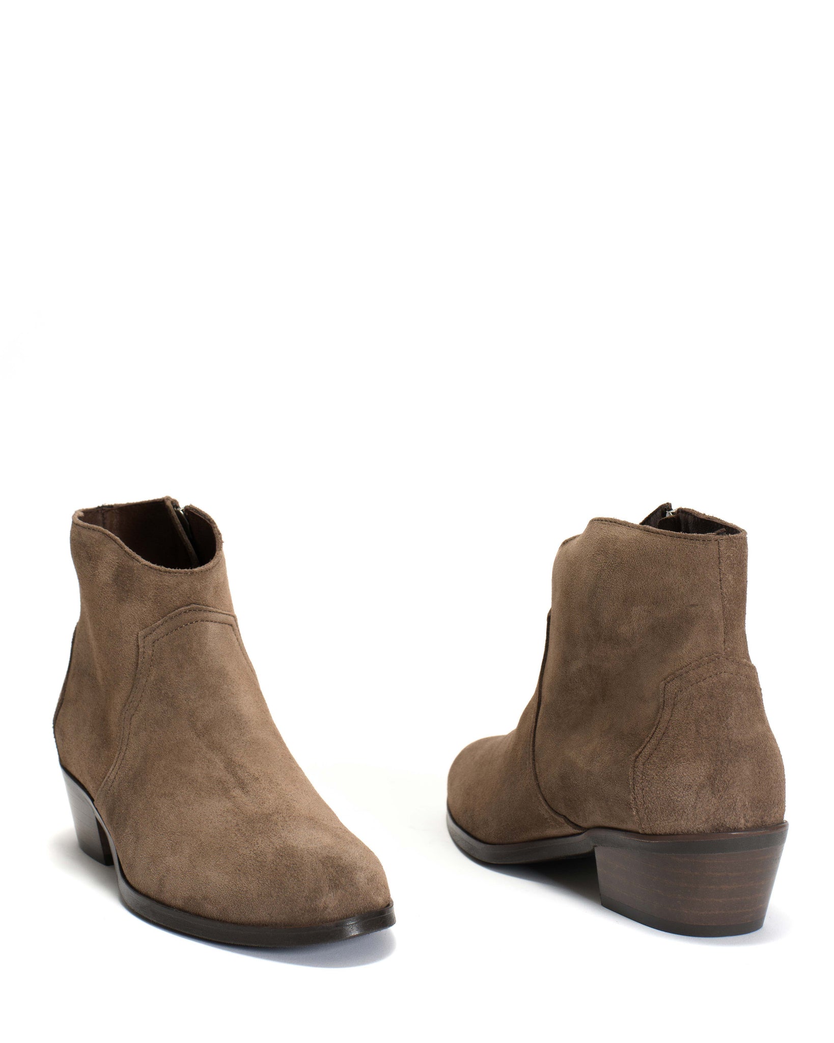 Fiona 35 Calf suede Dark taupe - Anonymous Copenhagen