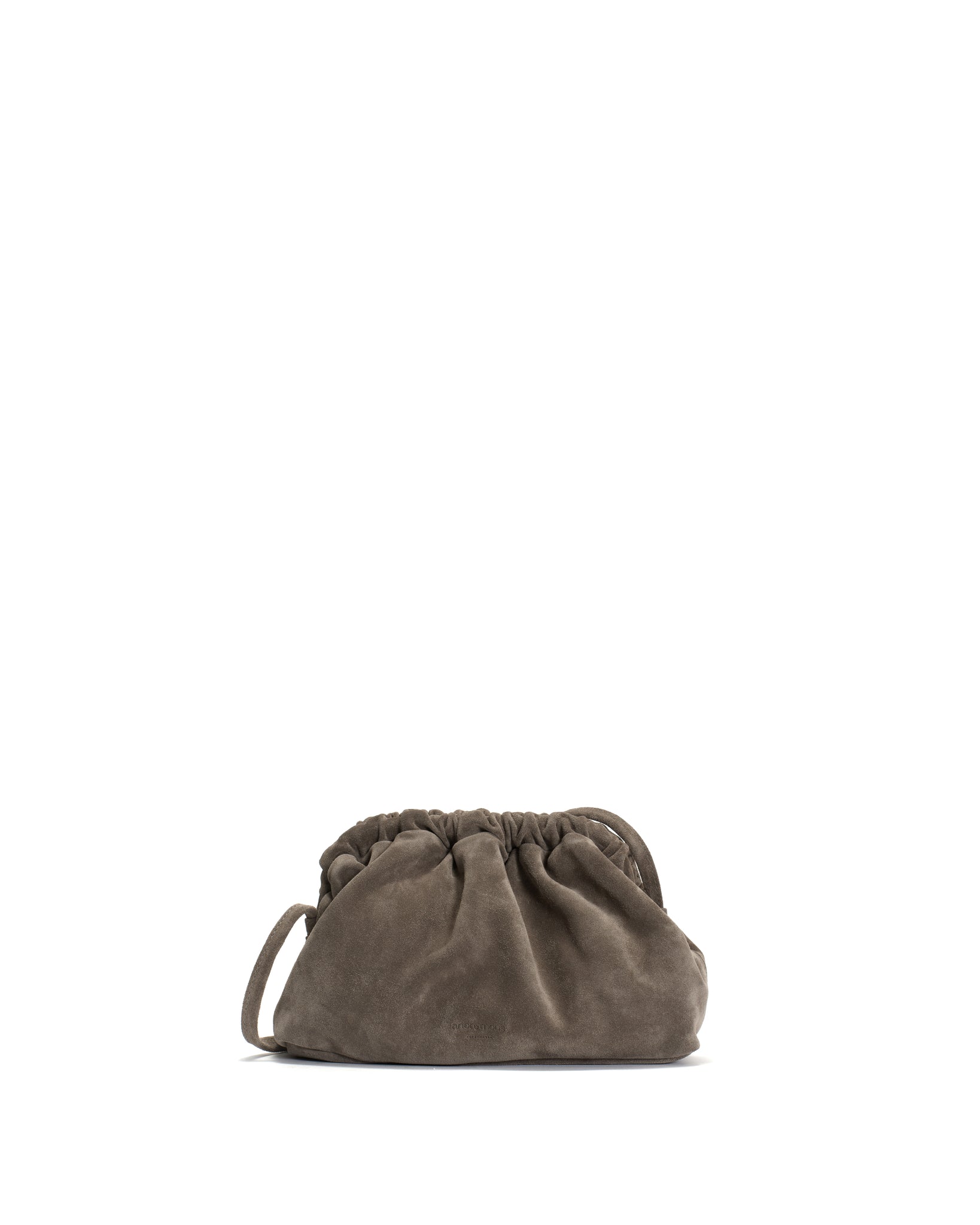 Hally petite cloud bag Calf suede Stone grey