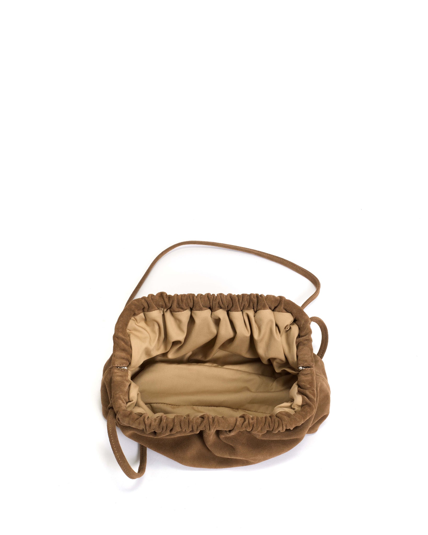 Hally grand cloud bag Calf suede Cinnamon