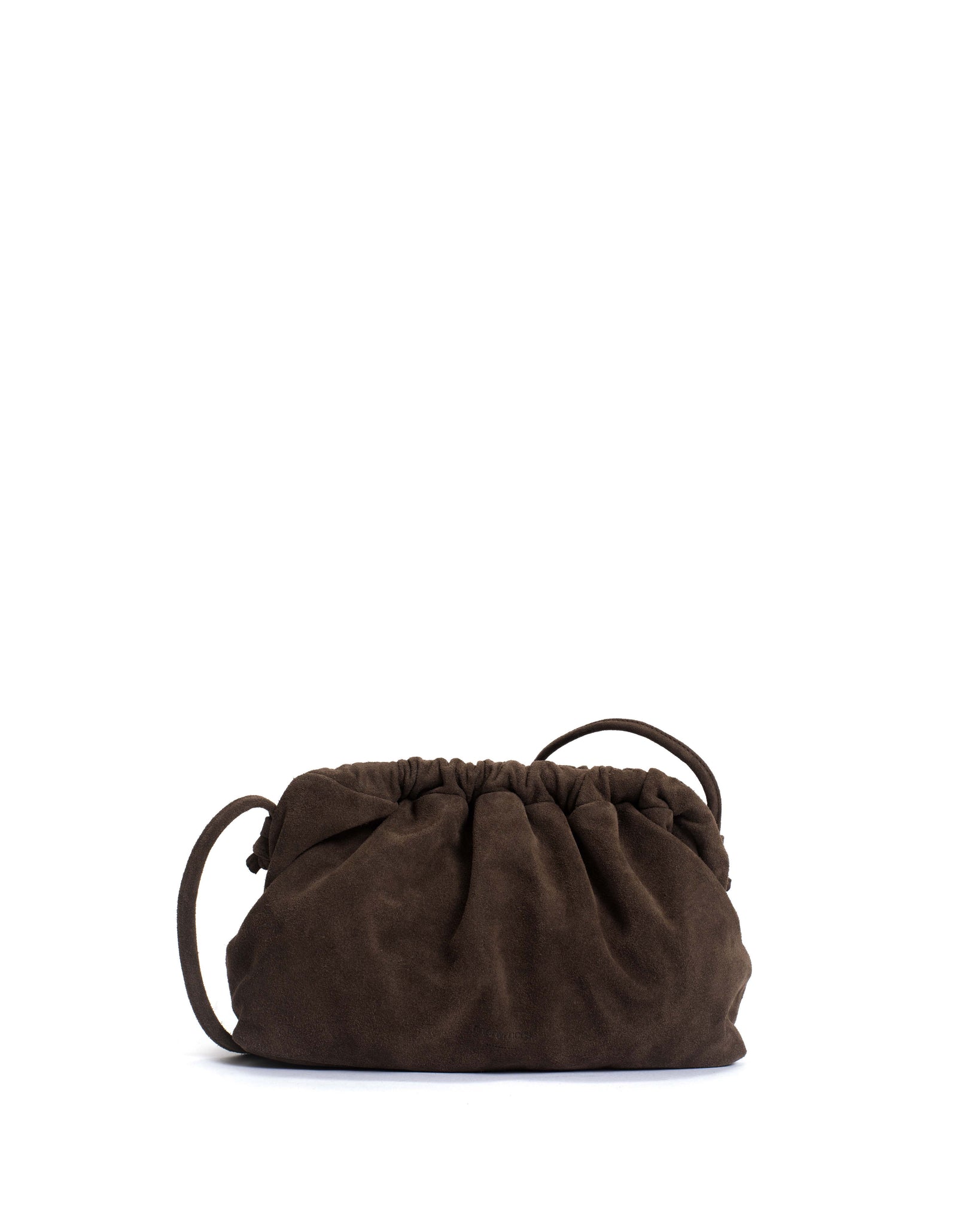 Hally grand cloud bag Calf suede Coffee brown