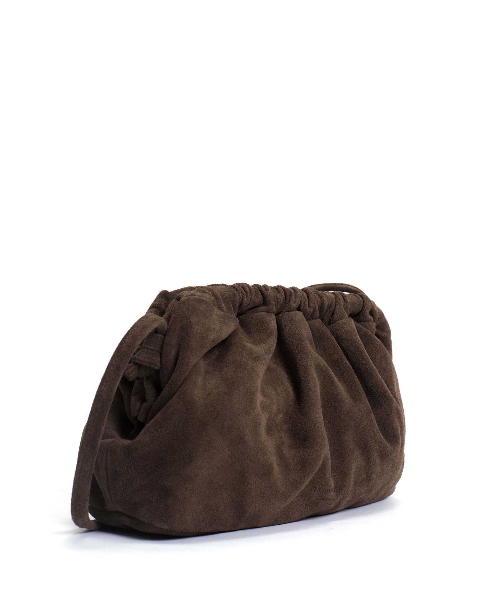 Hally grand cloud bag Calf suede Coffee brown