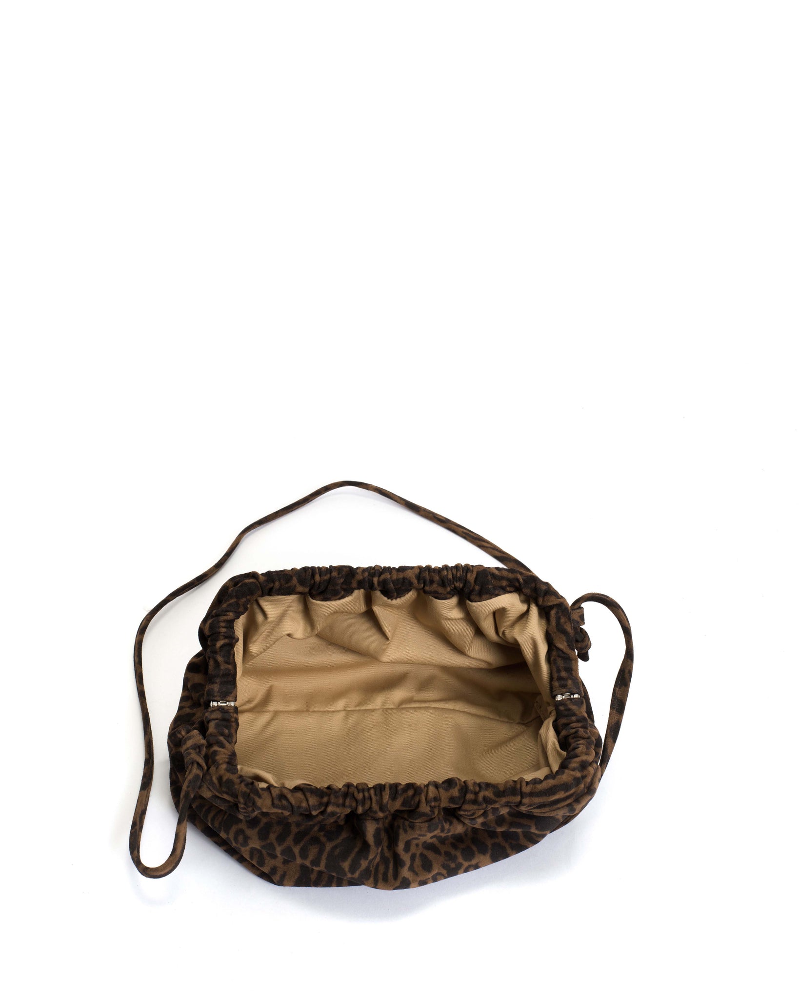 Hally grand cloud bag Calf suede print Jaguar