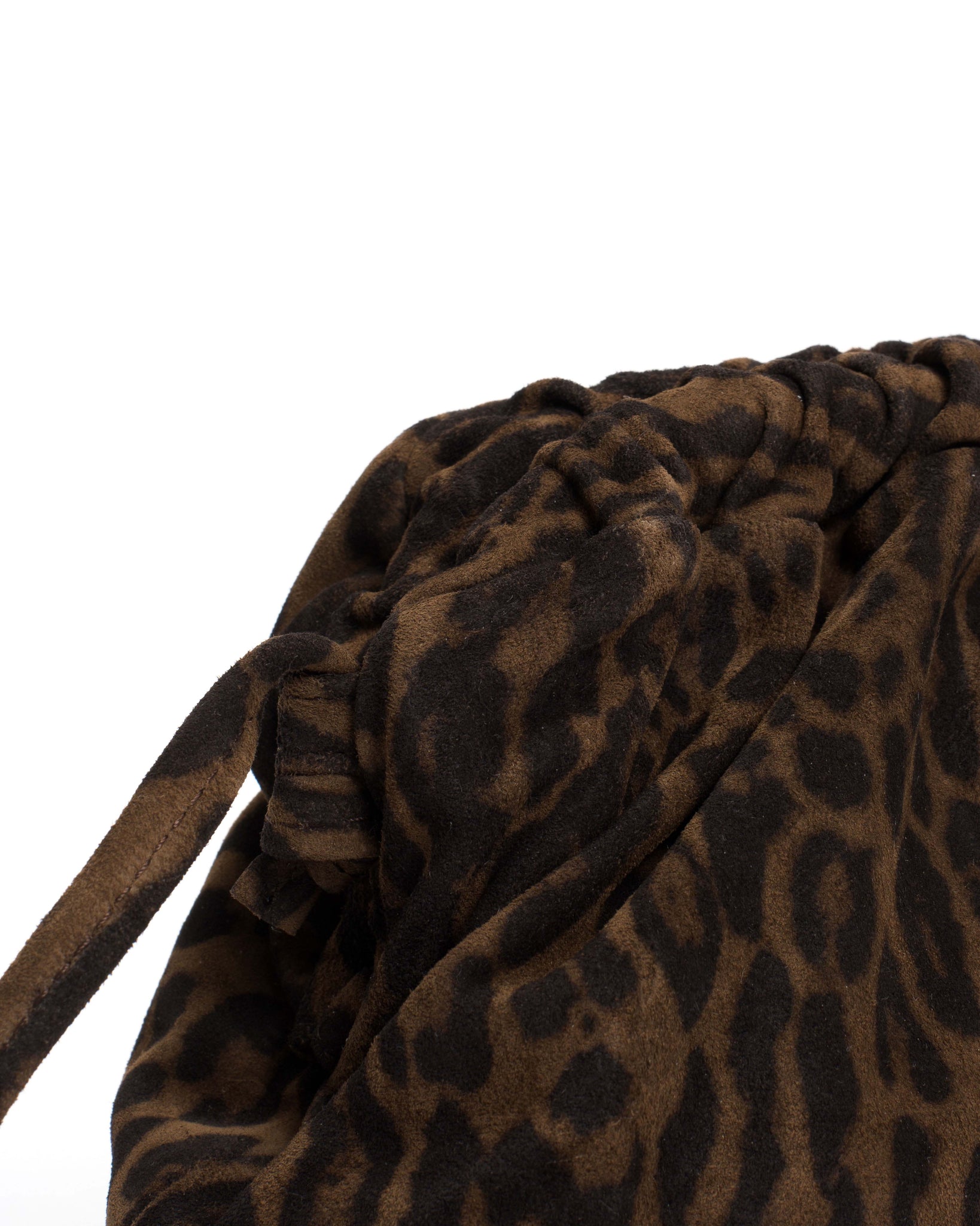 Hally grand cloud bag Calf suede print Jaguar