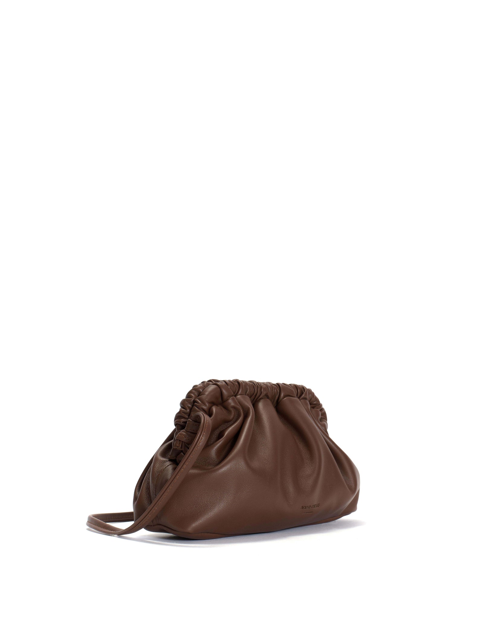 Hally petite cloud bag Silky lamb Chocolate