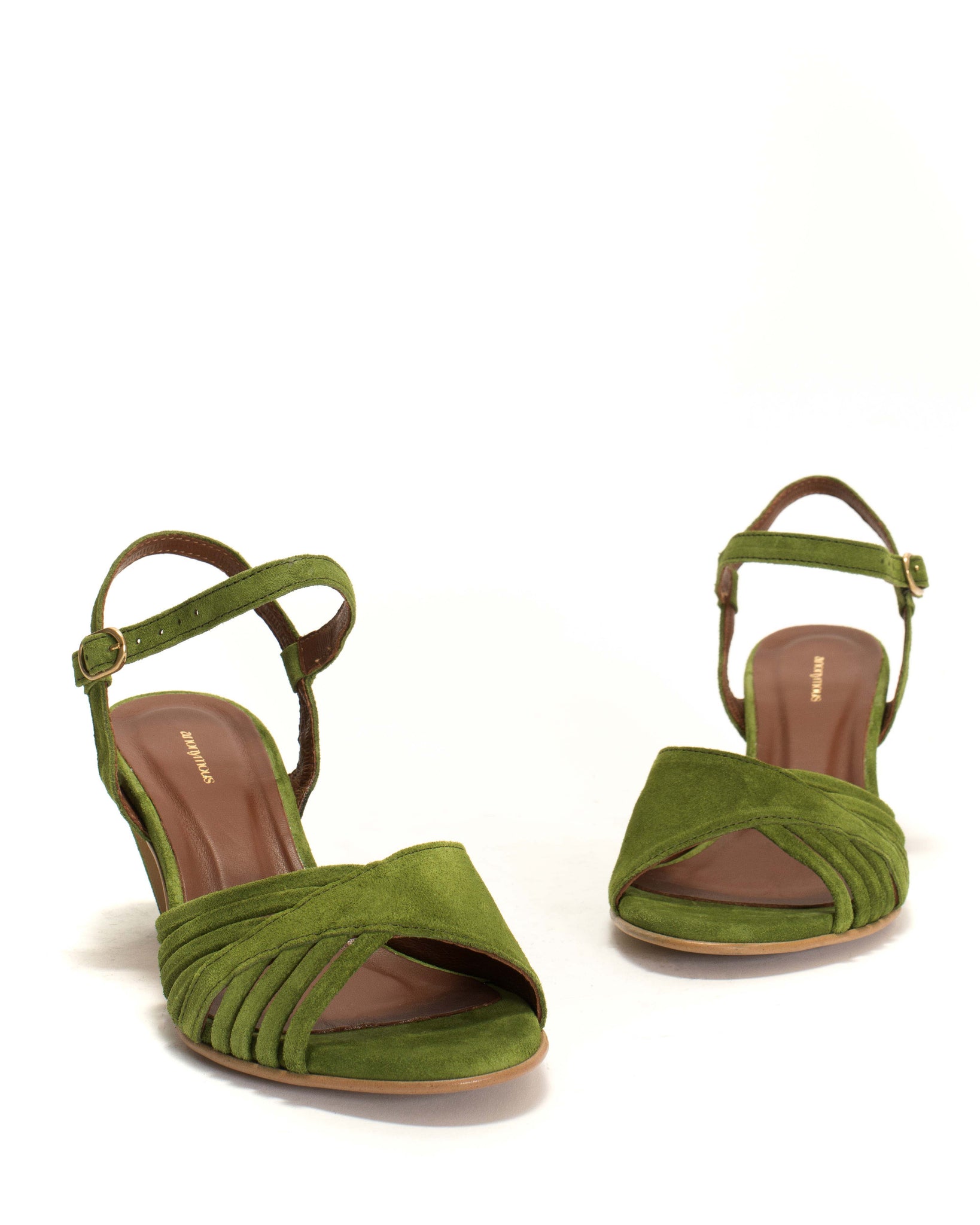 Hermine Calf suede Grass green - Anonymous Copenhagen