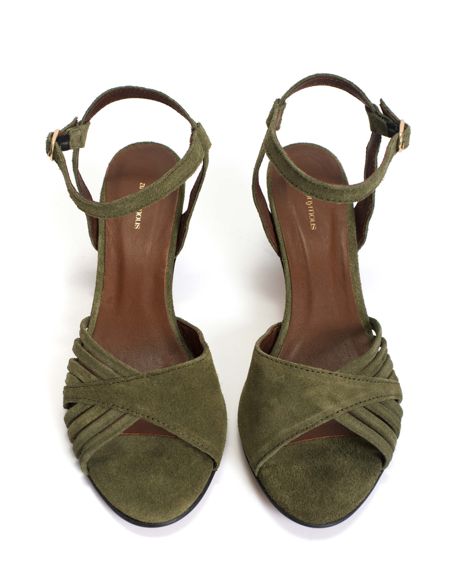 Hermine Calf suede Olive green