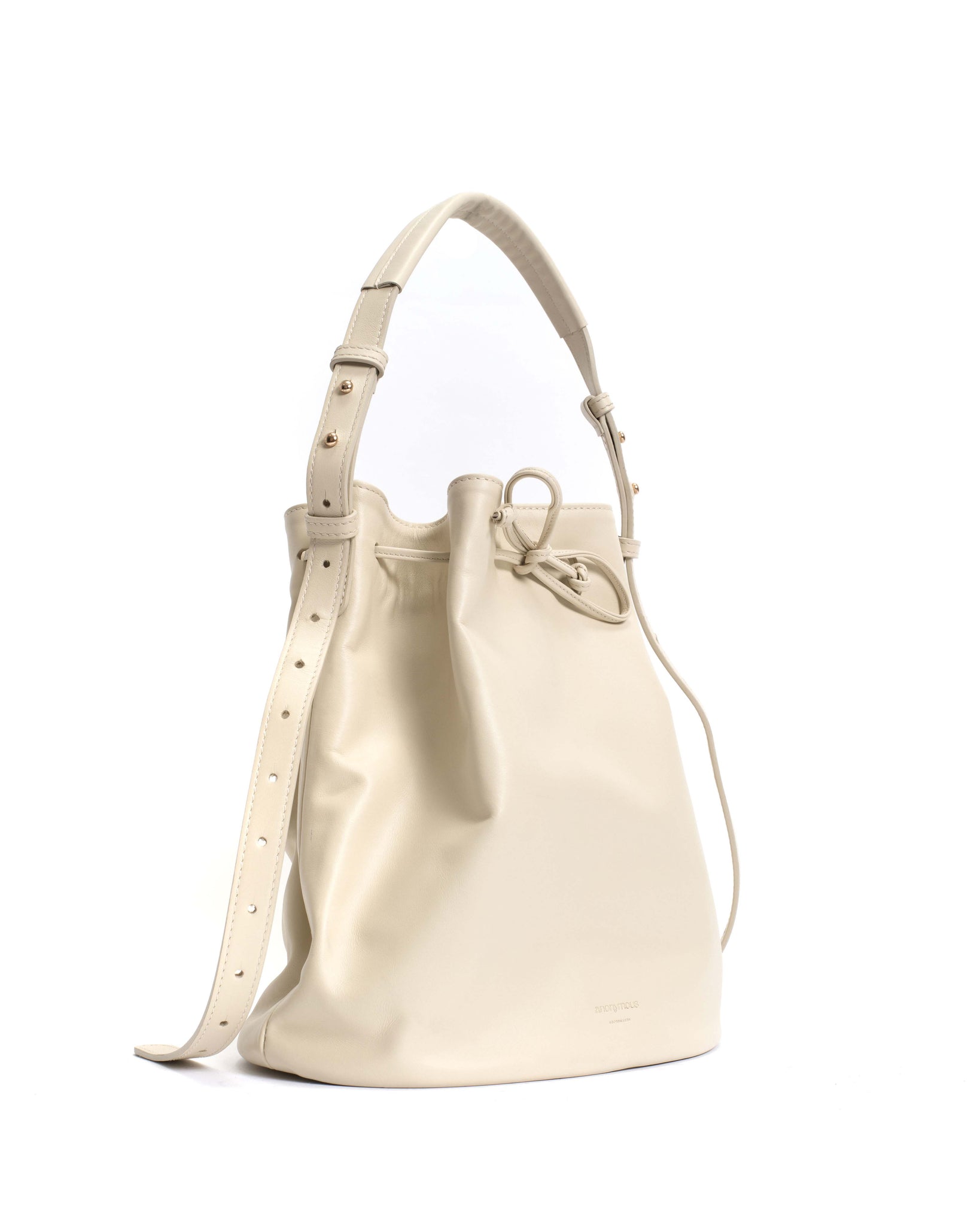 Kacey grand bucket bag Soft calf White sand