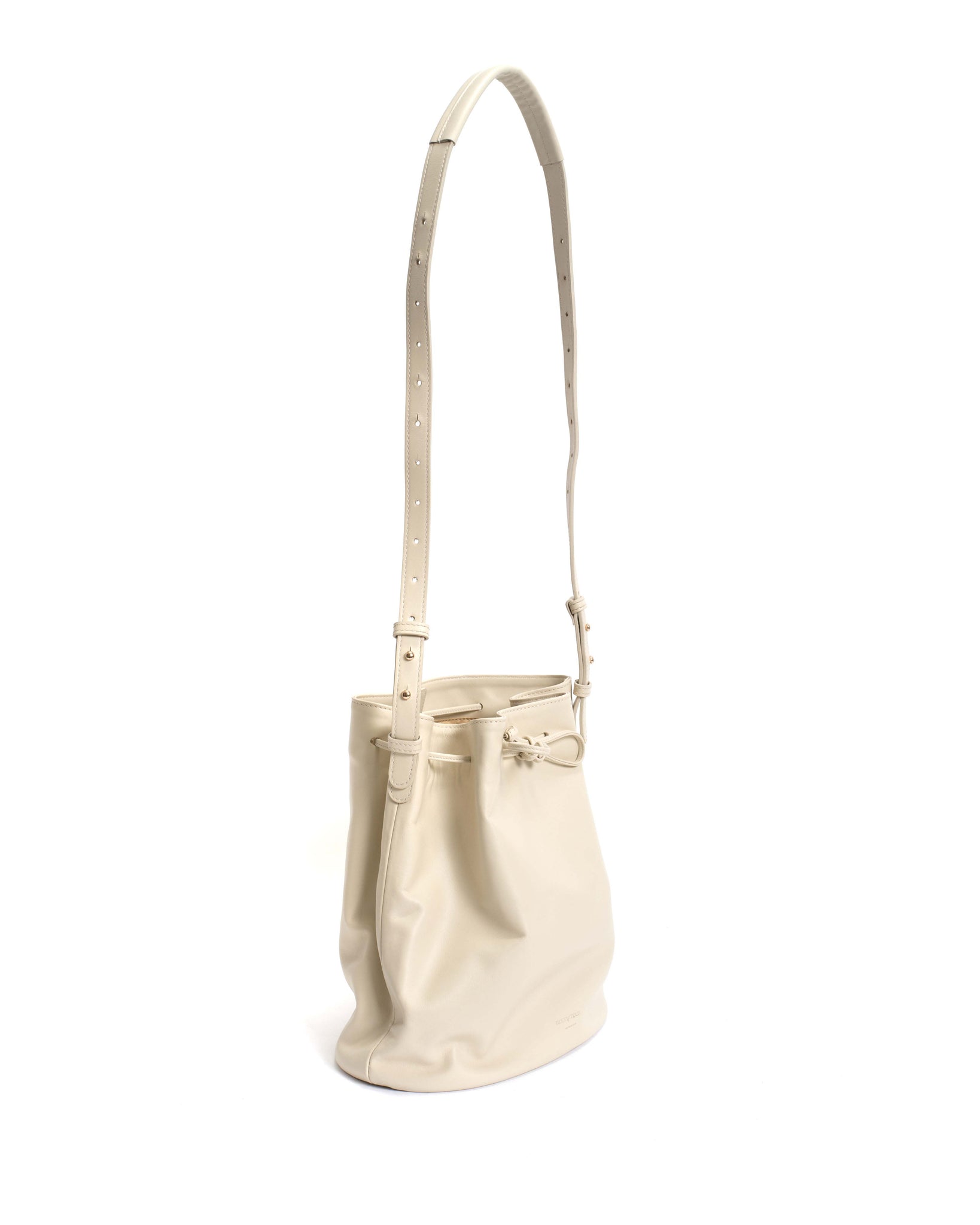 Kacey grand bucket bag Soft calf White sand