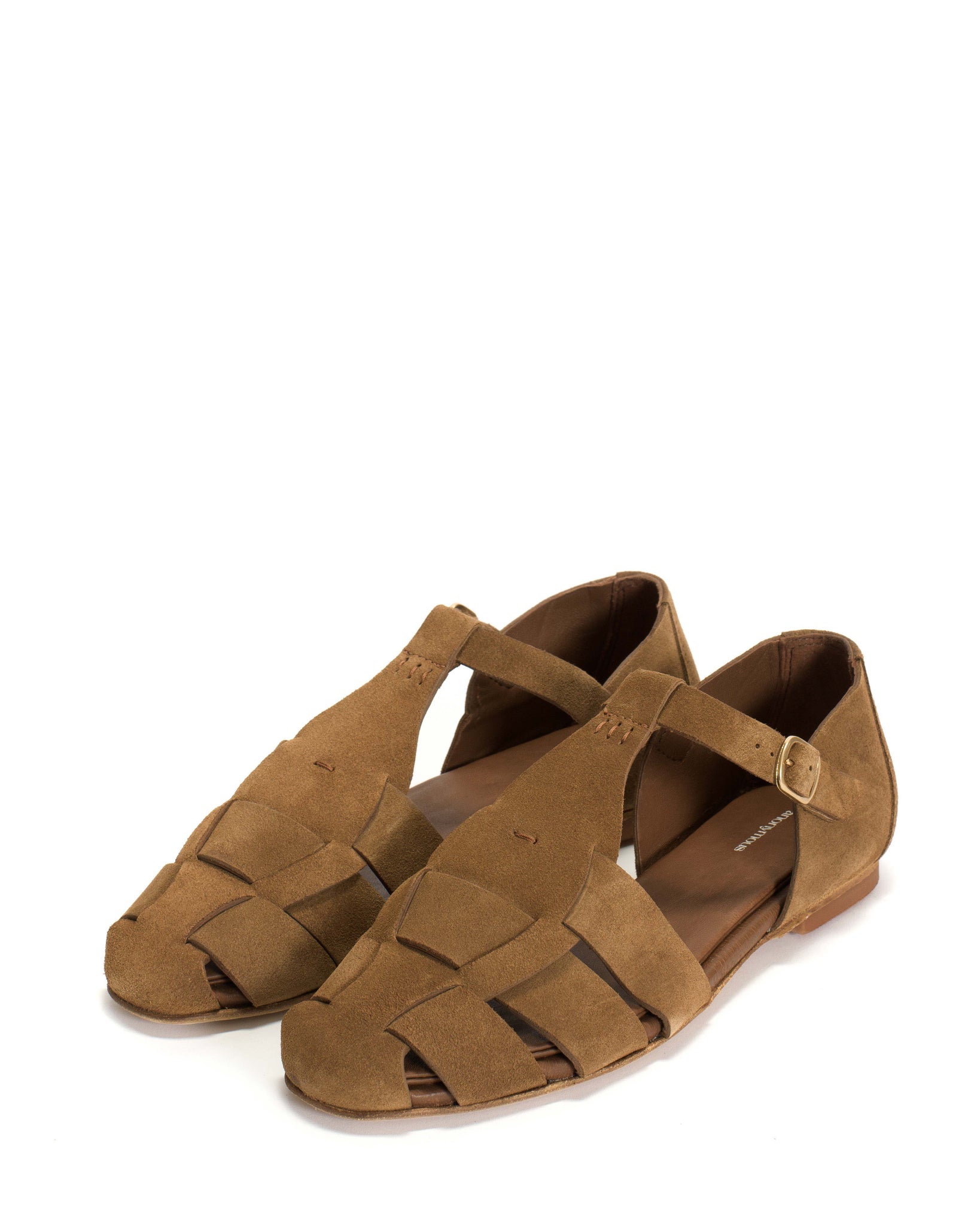 Lain flats Calf suede Cinnamon - Anonymous Copenhagen