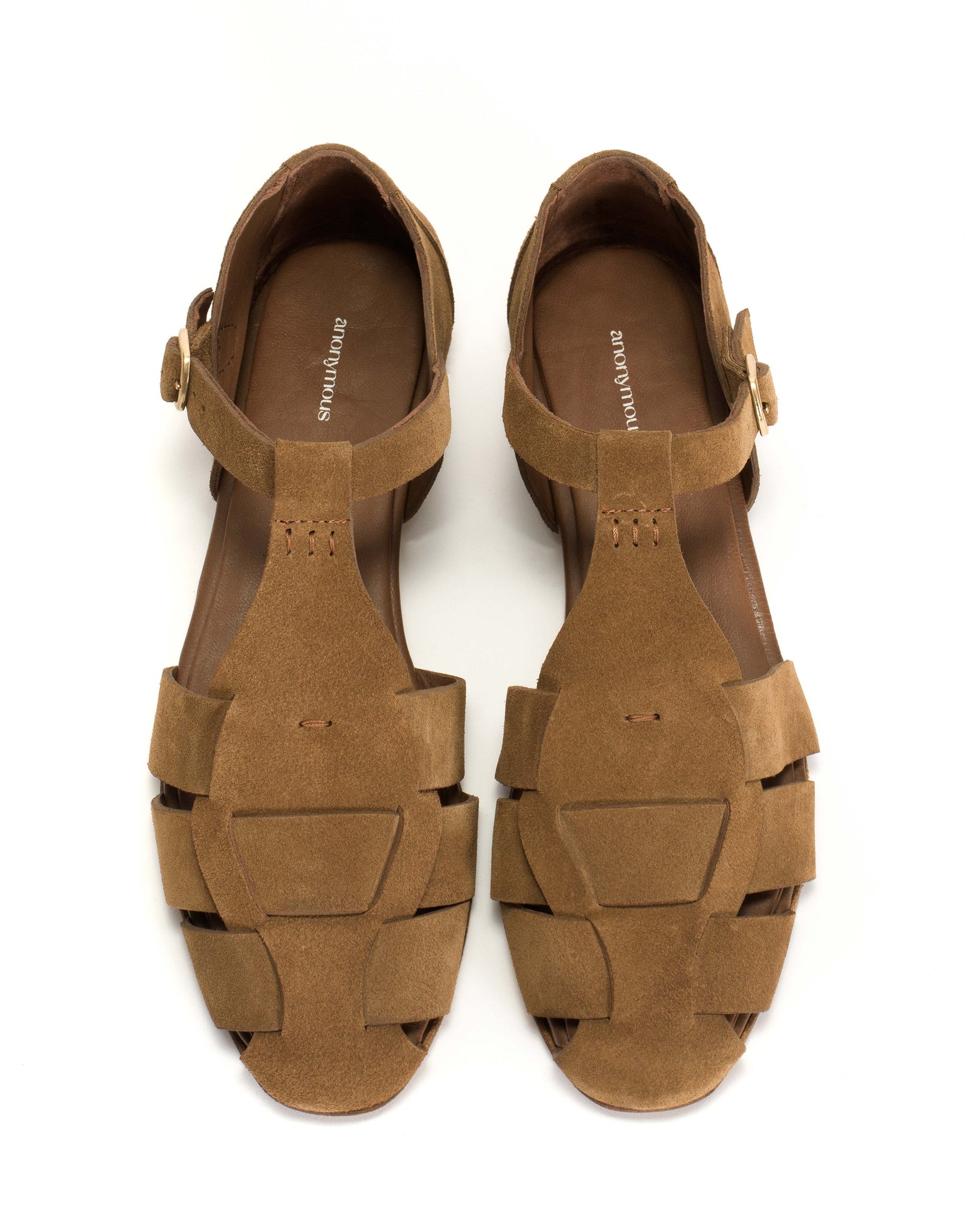 Lain flats Calf suede Cinnamon - Anonymous Copenhagen