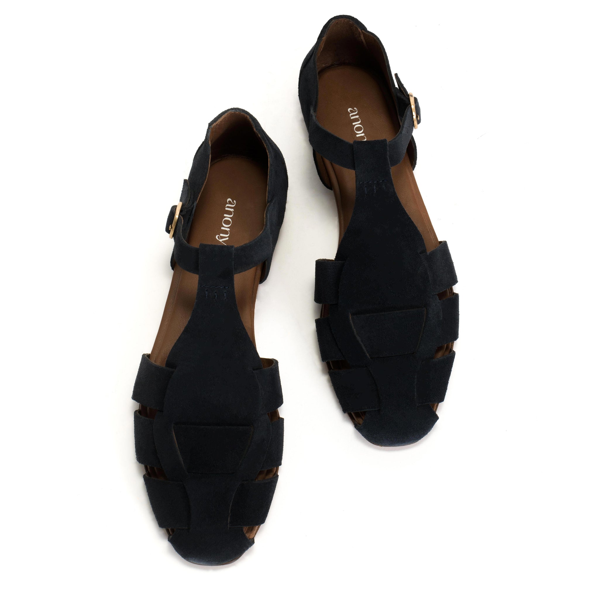 Lain flats Calf suede Dark blue - Anonymous Copenhagen