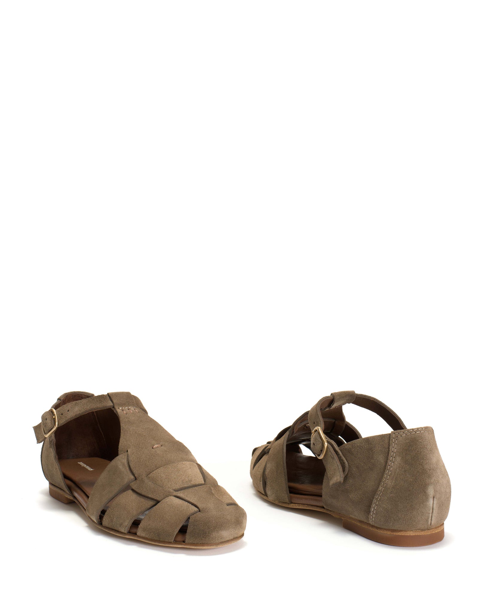 Lain flats Calf suede Mushroom - Anonymous Copenhagen