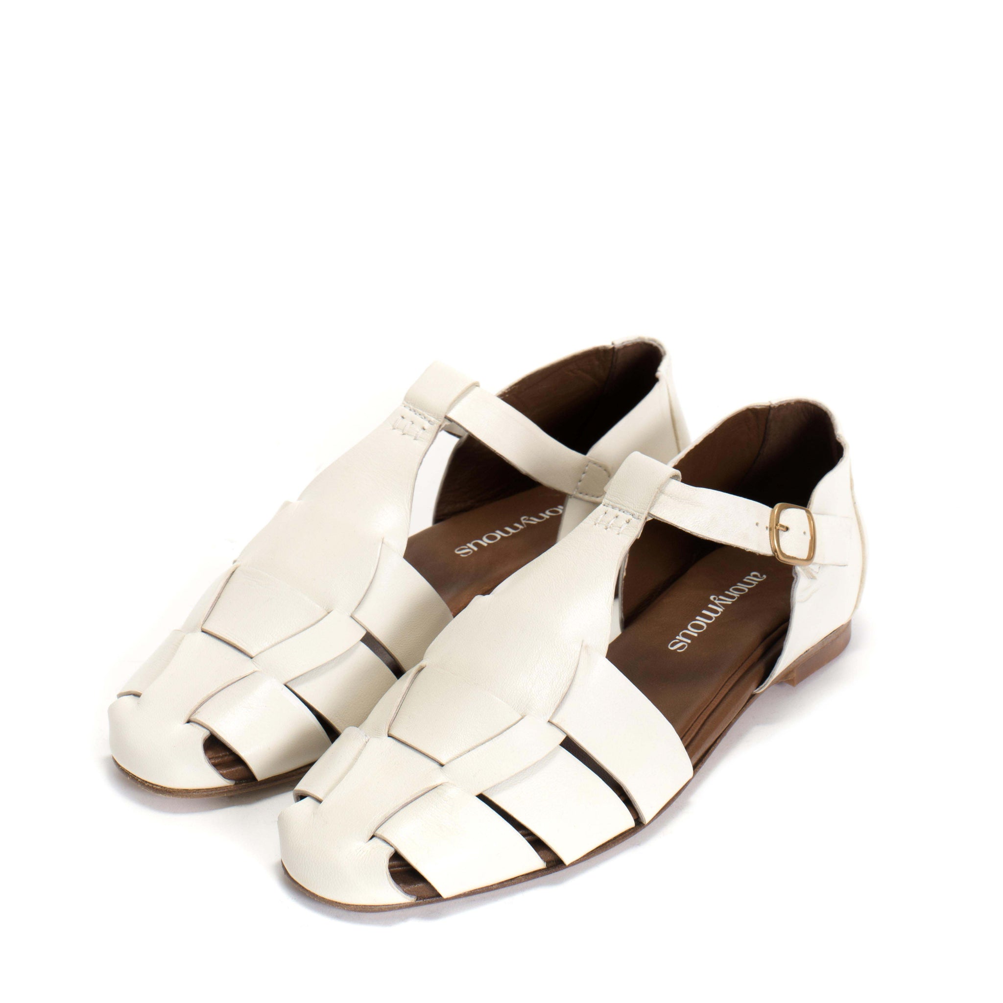 Lain flats Shiny lamb Milk white - Anonymous Copenhagen