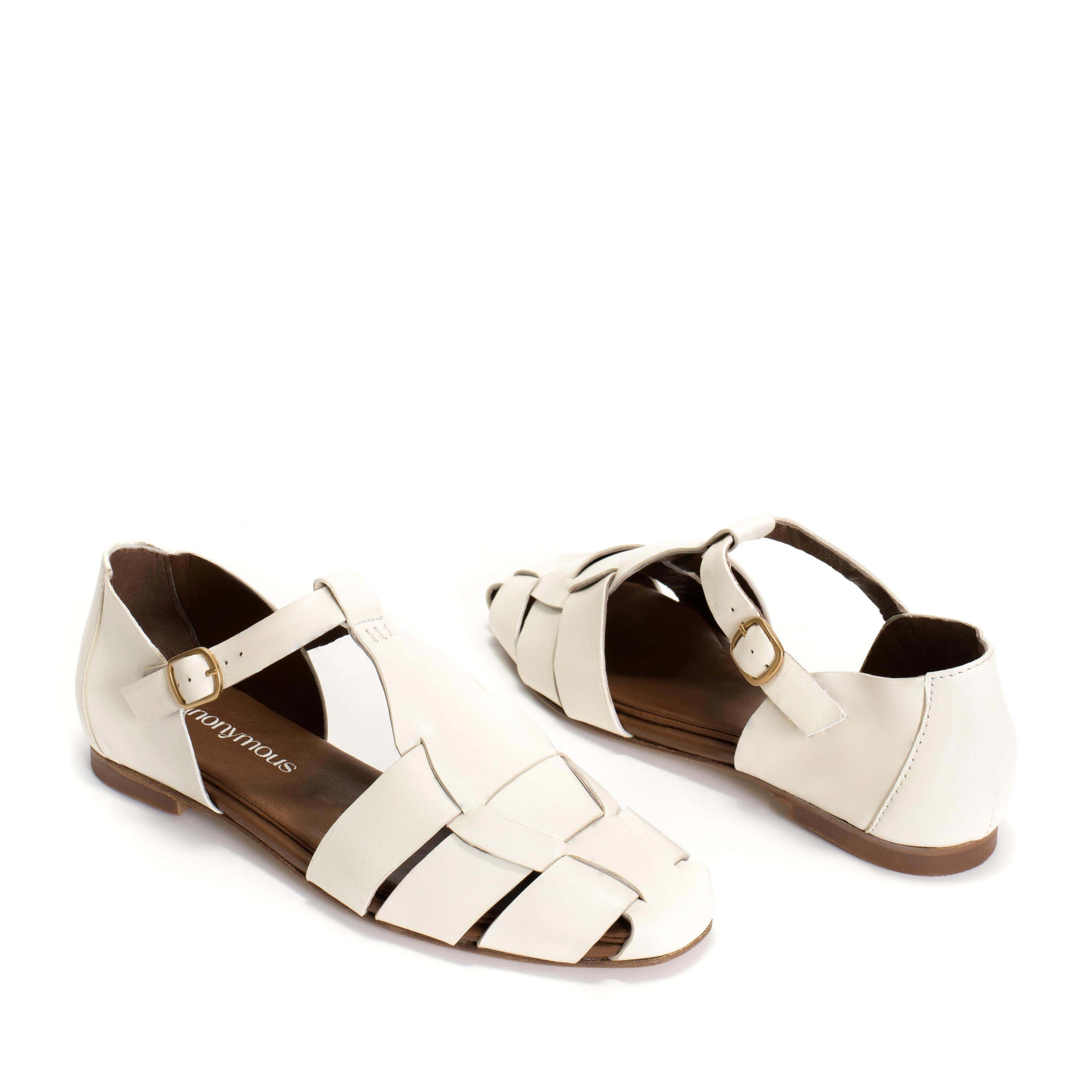 Lain flats Shiny lamb Milk white - Anonymous Copenhagen