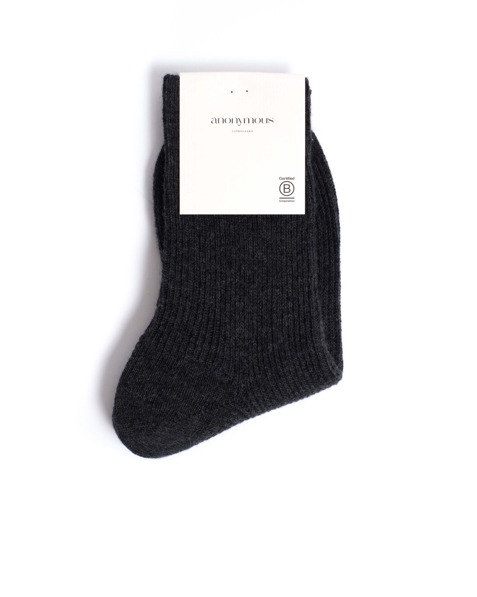 Lanai cashmere socks 70% wool 30% cashmere Dark grey