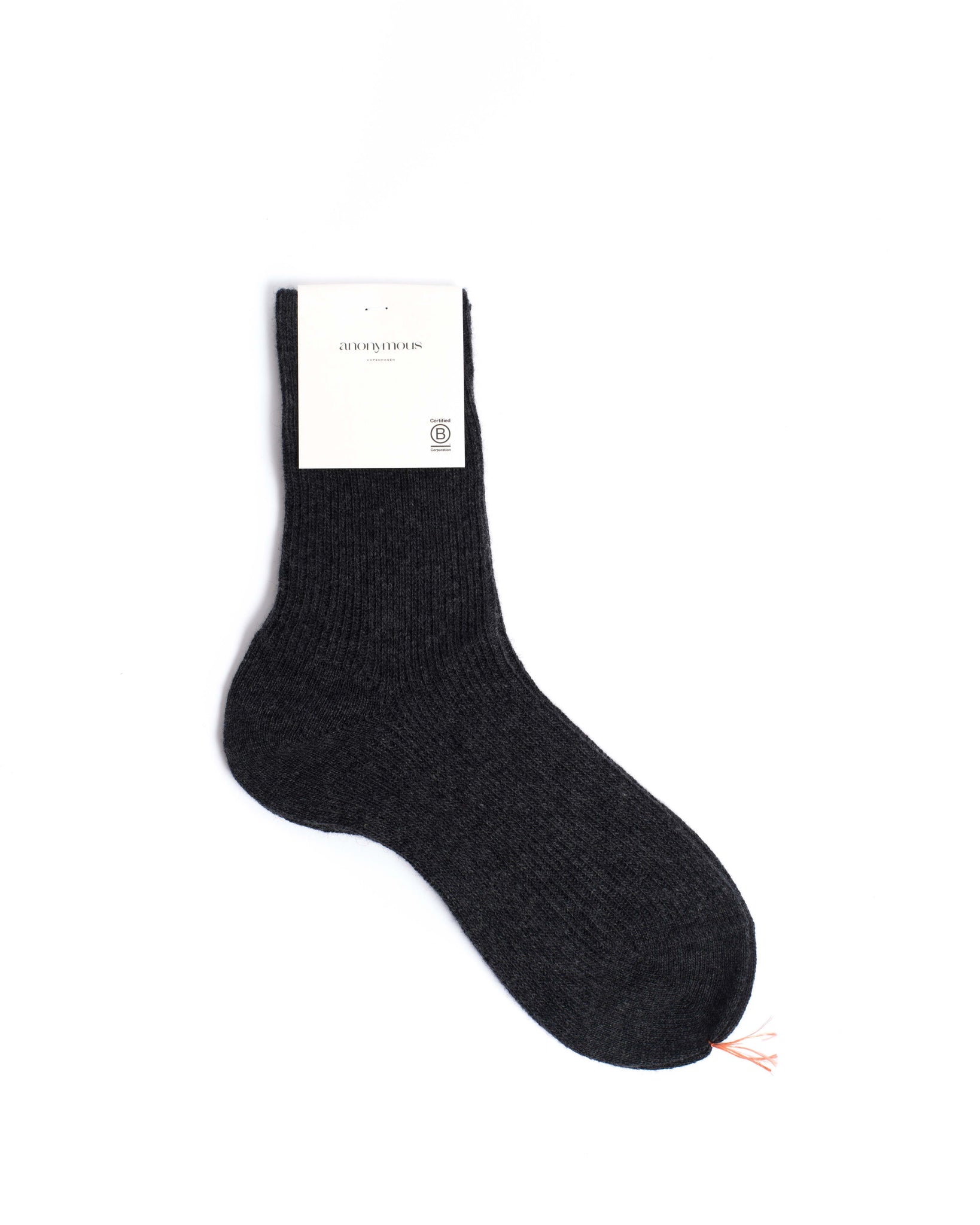 Lanai cashmere socks 70% cashmere 30% wool Dark grey