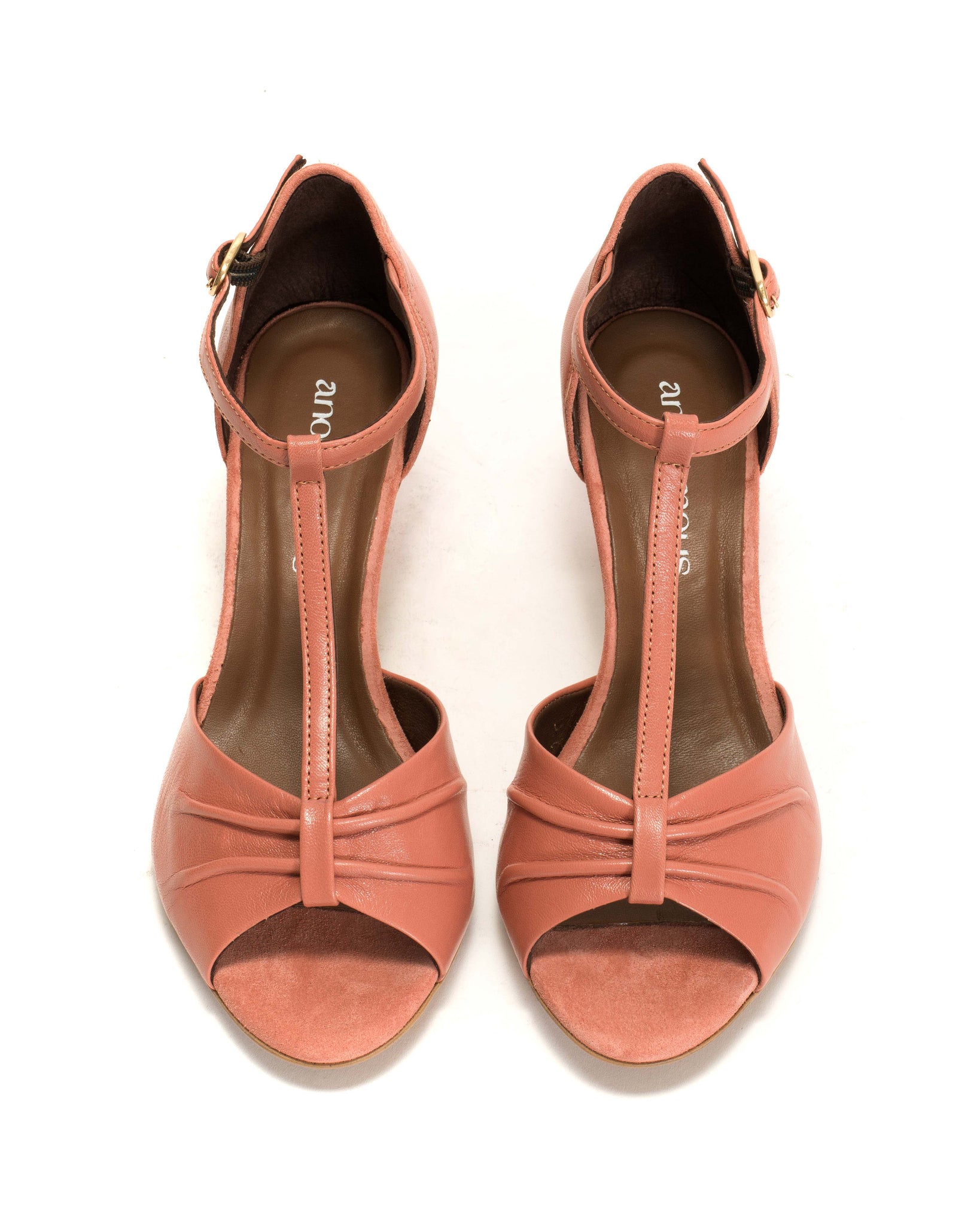 Linette 50 stiletto Shiny lamb & calf suede Candy pink - Anonymous Copenhagen