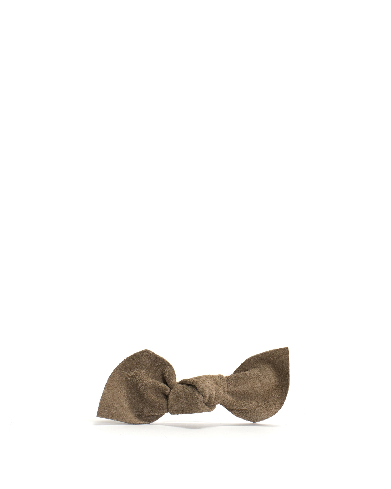 Linnie hair elastic grand bow Calf suede Mushroom - Anonymous Copenhagen