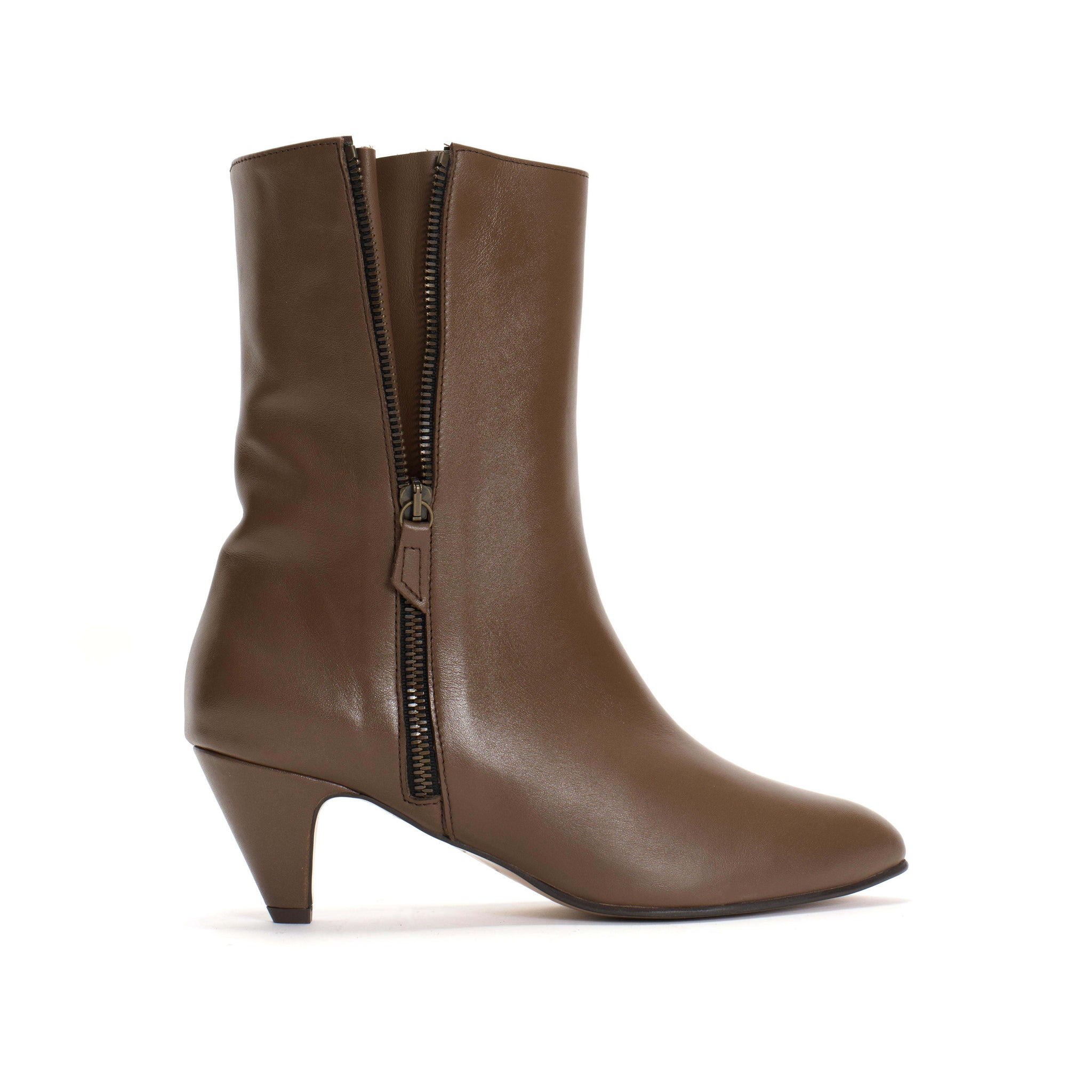 Livianna 50 stiletto Soft calf Dark taupe - Anonymous Copenhagen