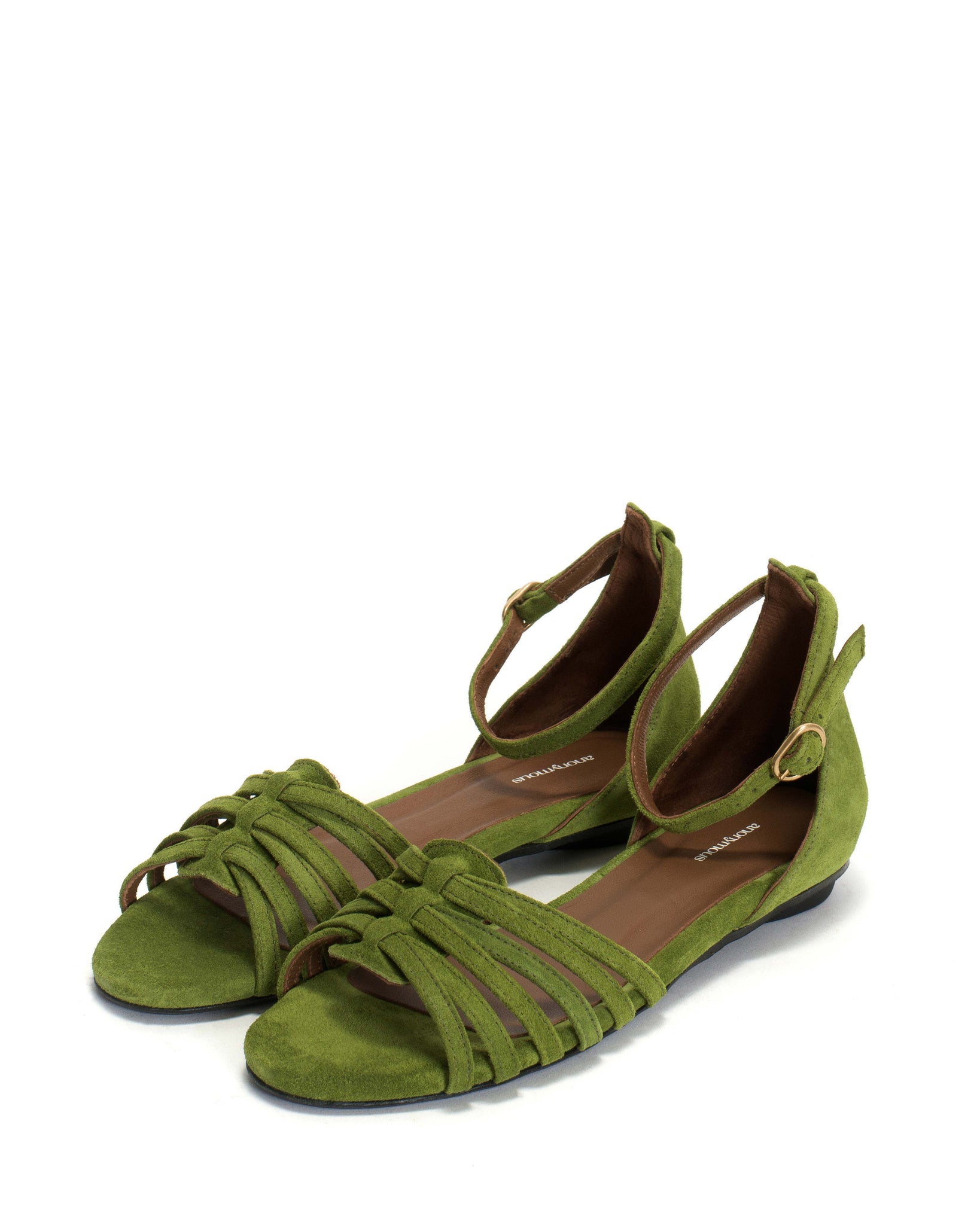 Mareike 10 Calf suede Grass green - Anonymous Copenhagen