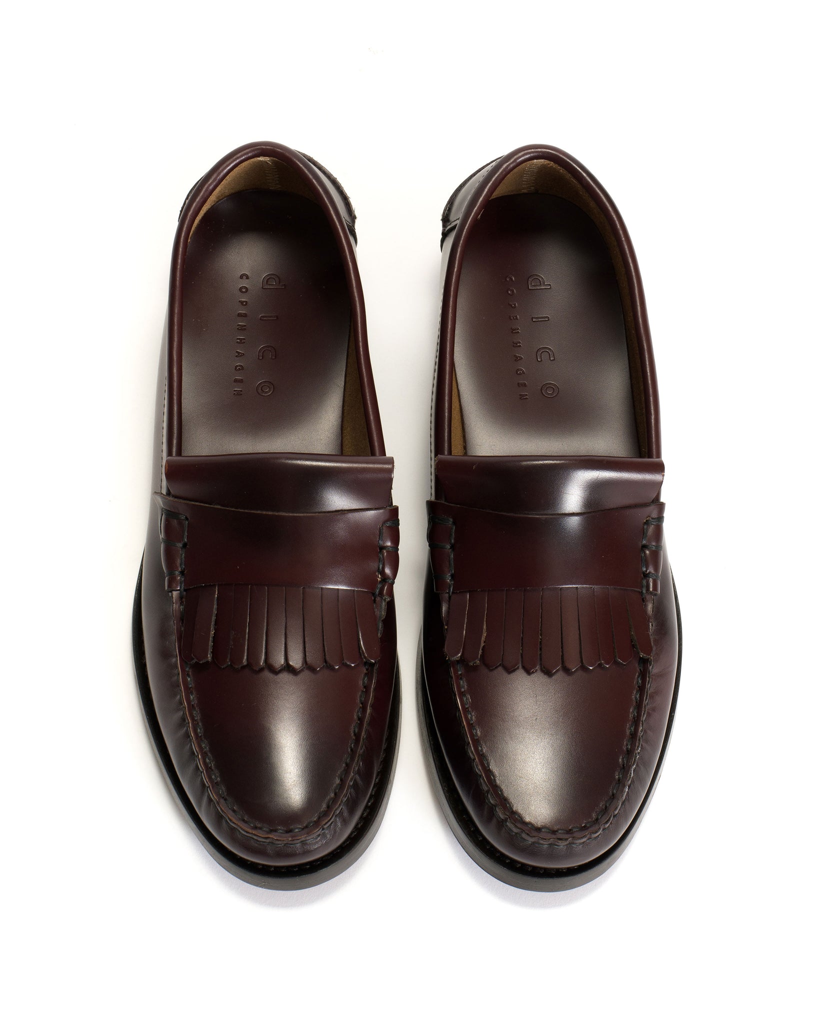 Dico Moccasin Loafer With Fringes Polido Bordeaux - Anonymous Copenhagen