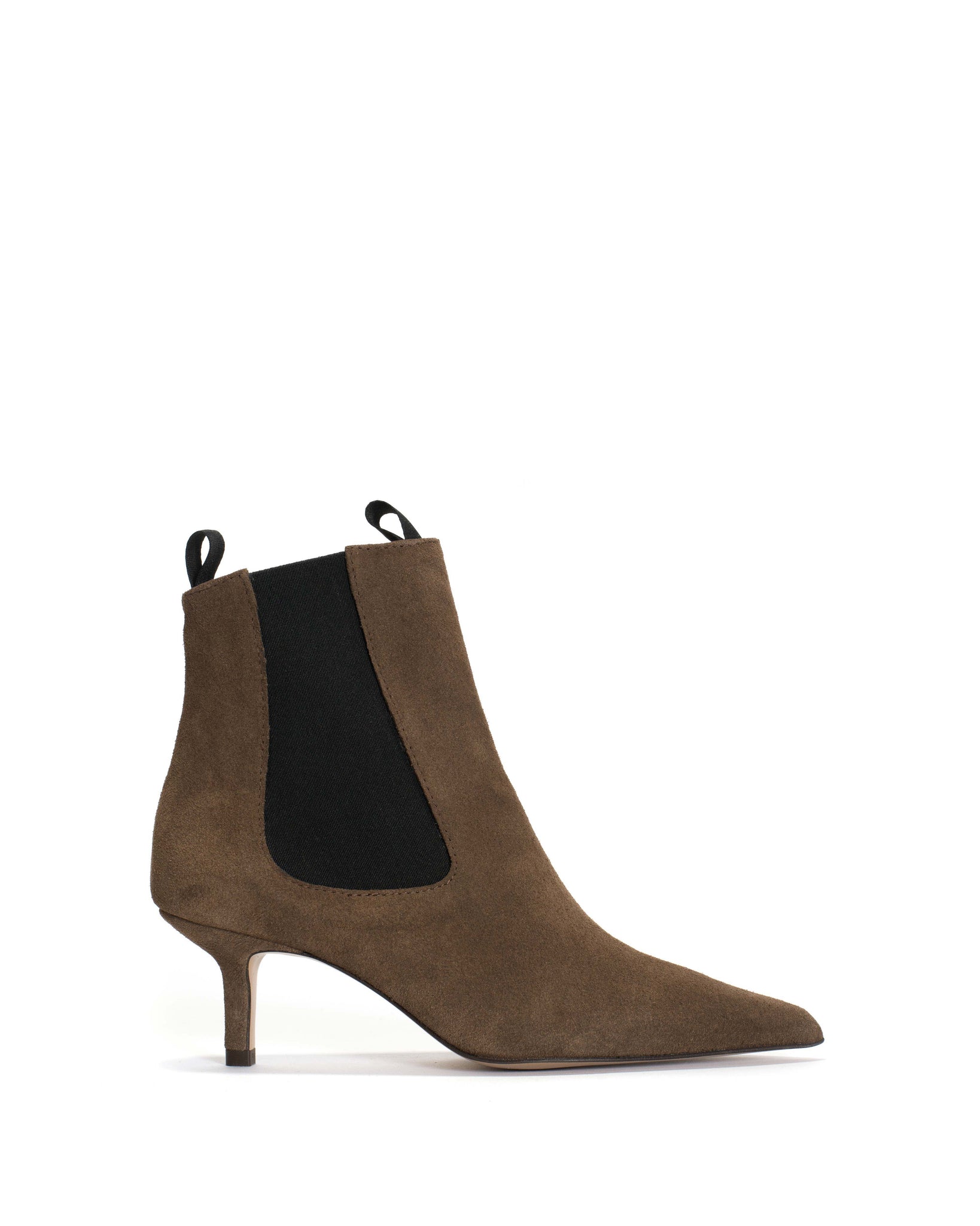 Navia 55 pin Calf suede Dark taupe - Anonymous Copenhagen