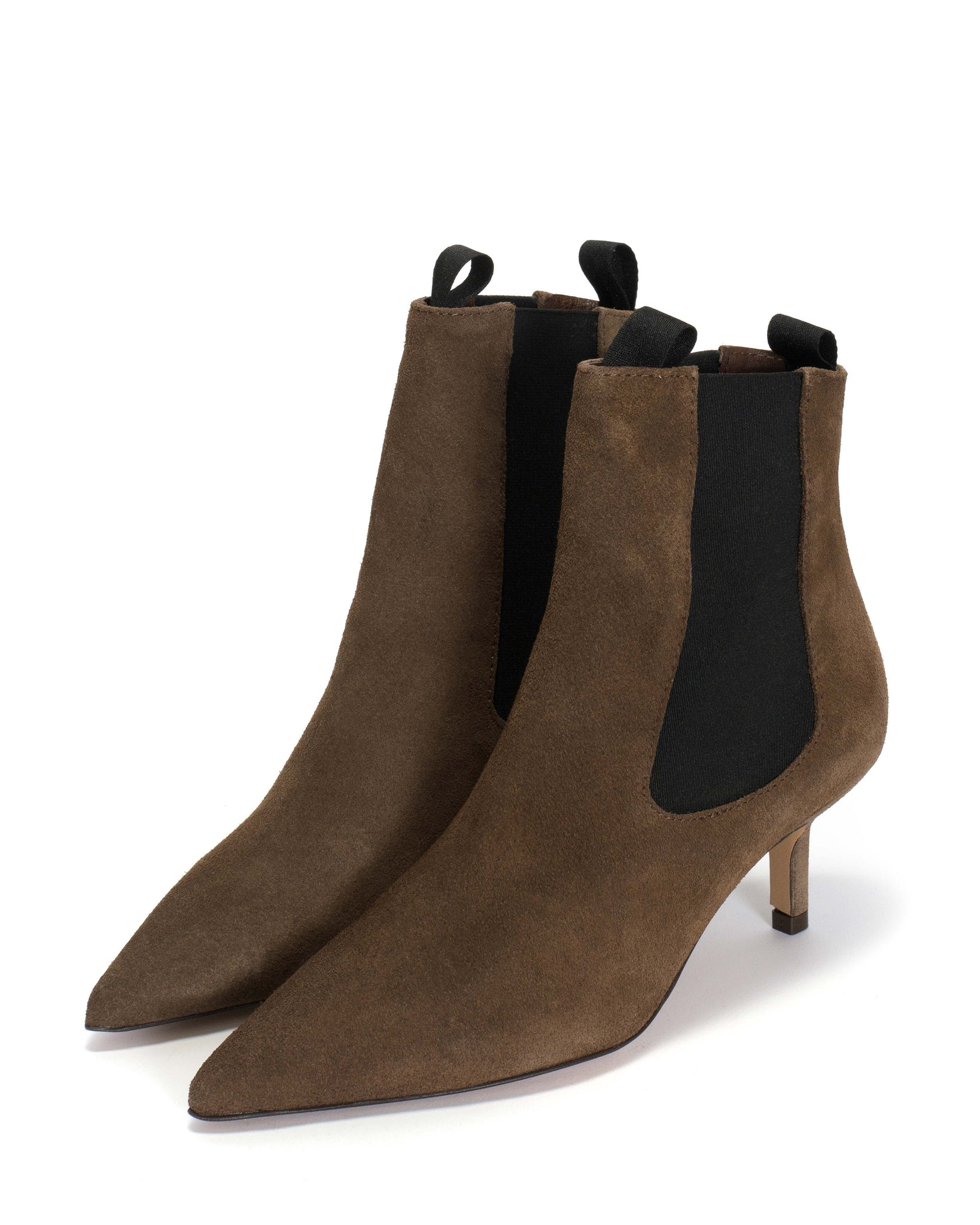 Navia 55 pin Calf suede Dark taupe - Anonymous Copenhagen