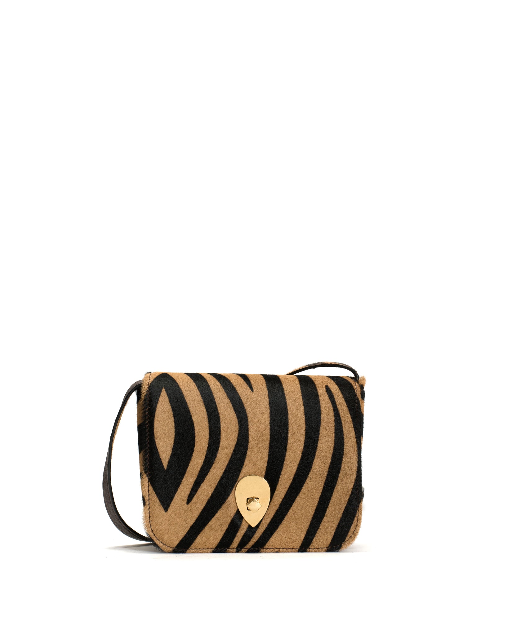 Nielle crossover bag Calf hair Natural zebra - Anonymous Copenhagen